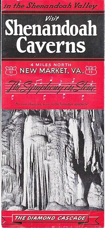 Shenandoah Caverns Brochure New Market VA Shenandoah Valley Vintage