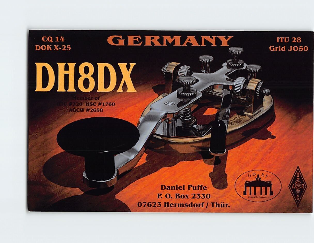 Postcard DH8DX, Hermsdorf, Germany