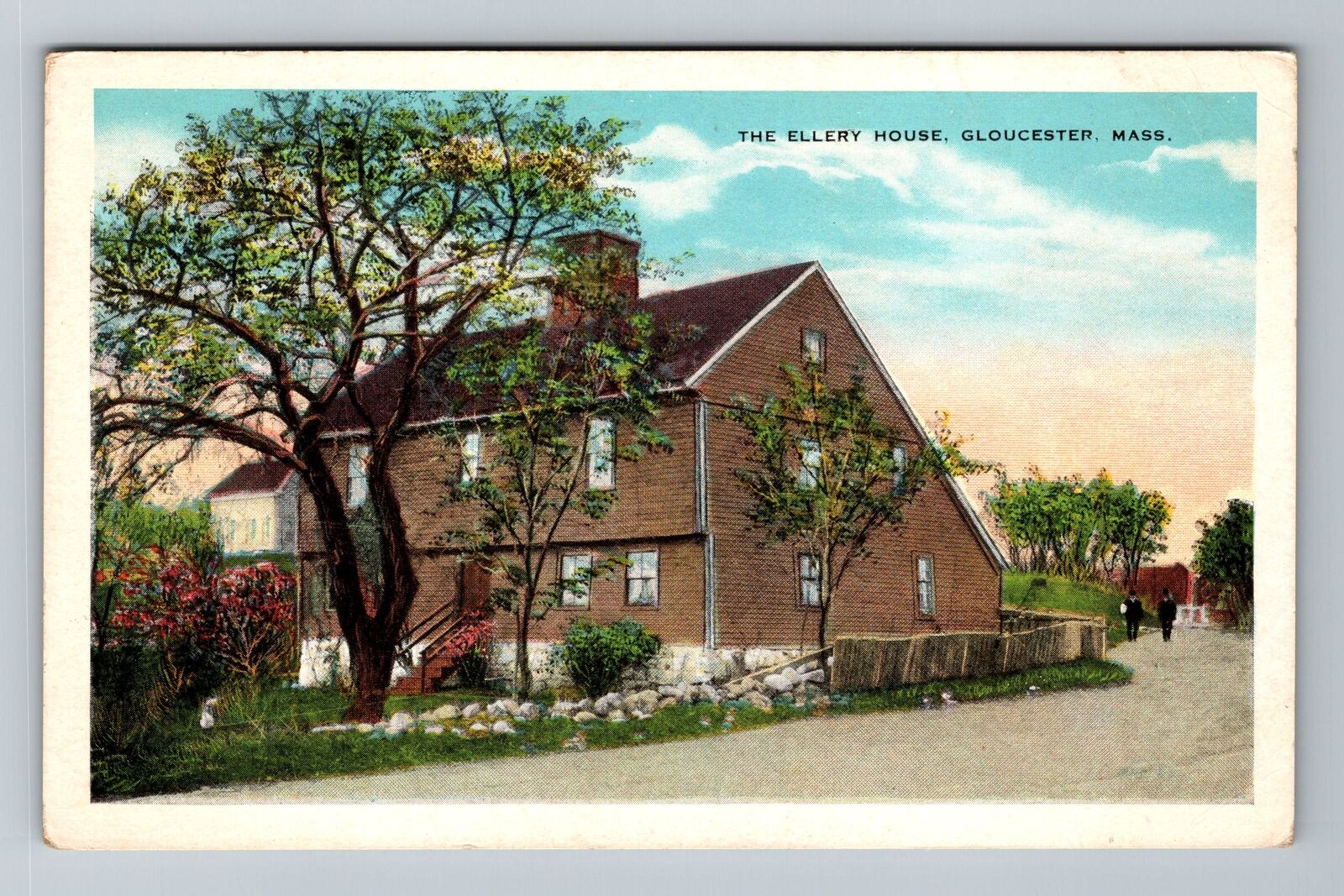 Gloucester MA-Massachusetts, The Ellery House Vintage Souvenir Postcard