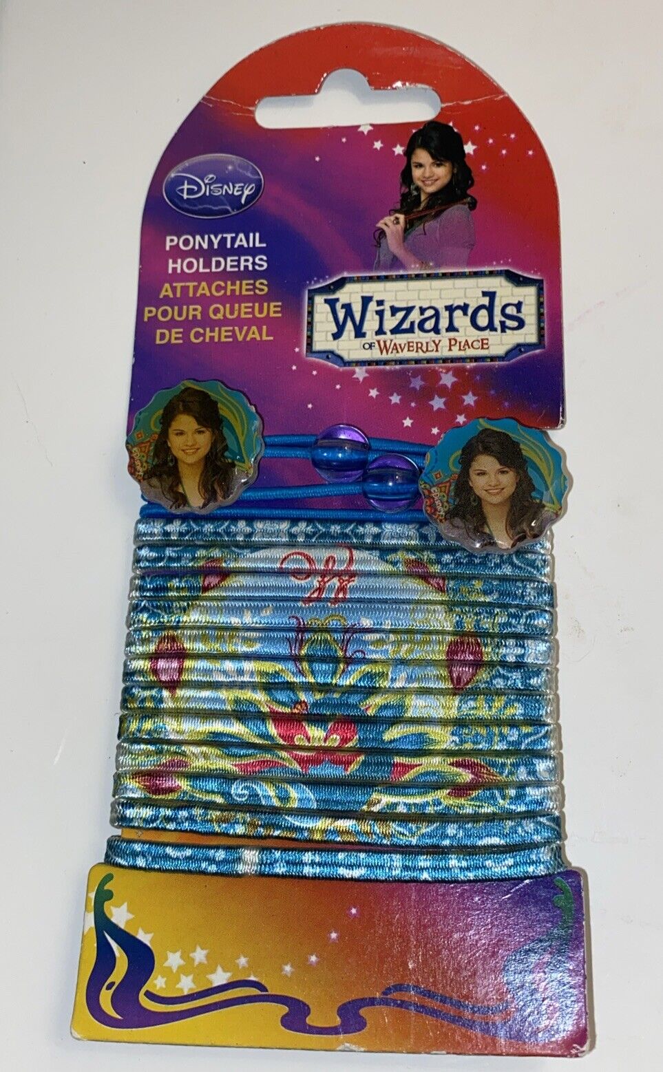 Vintage Disney Wizards of Waverly Place Selena Gomez Pony Tail Hair Holders Band