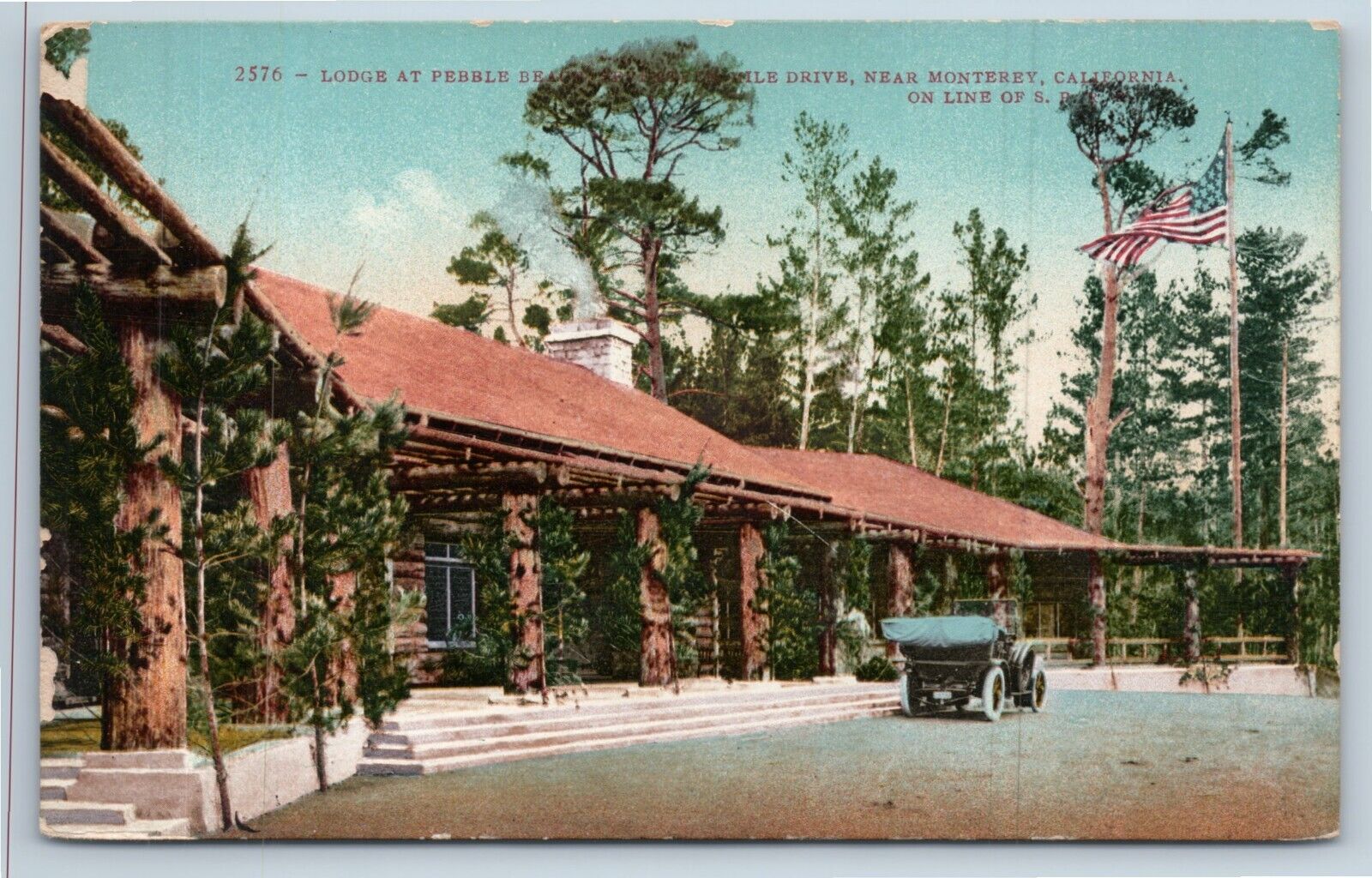 Postcard Lodge at Pebble Beach 17 Mile Drive near Monterey CA California
