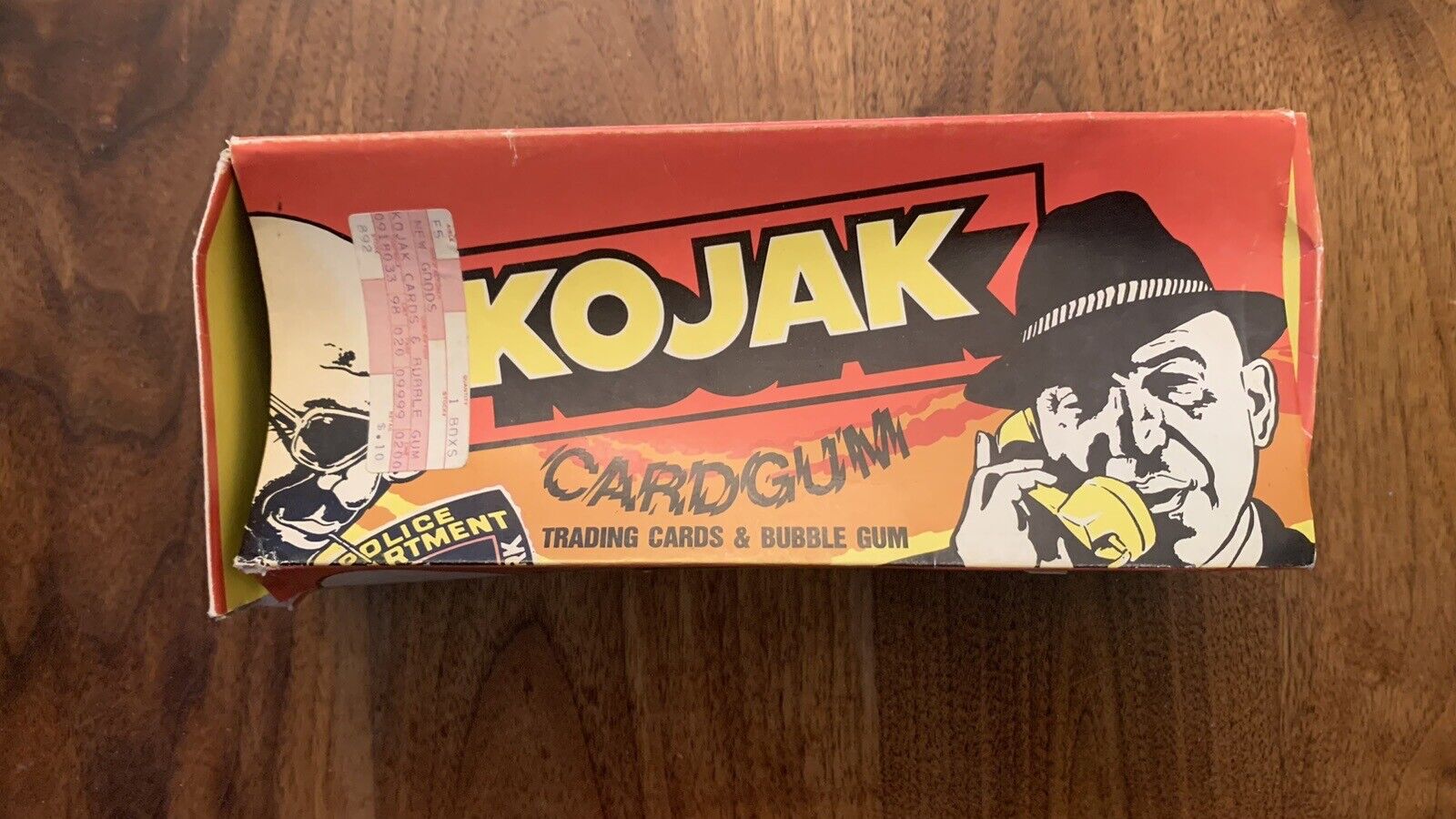 1975 Kojak Monty Gum Holland Wax Box Empty Display Box