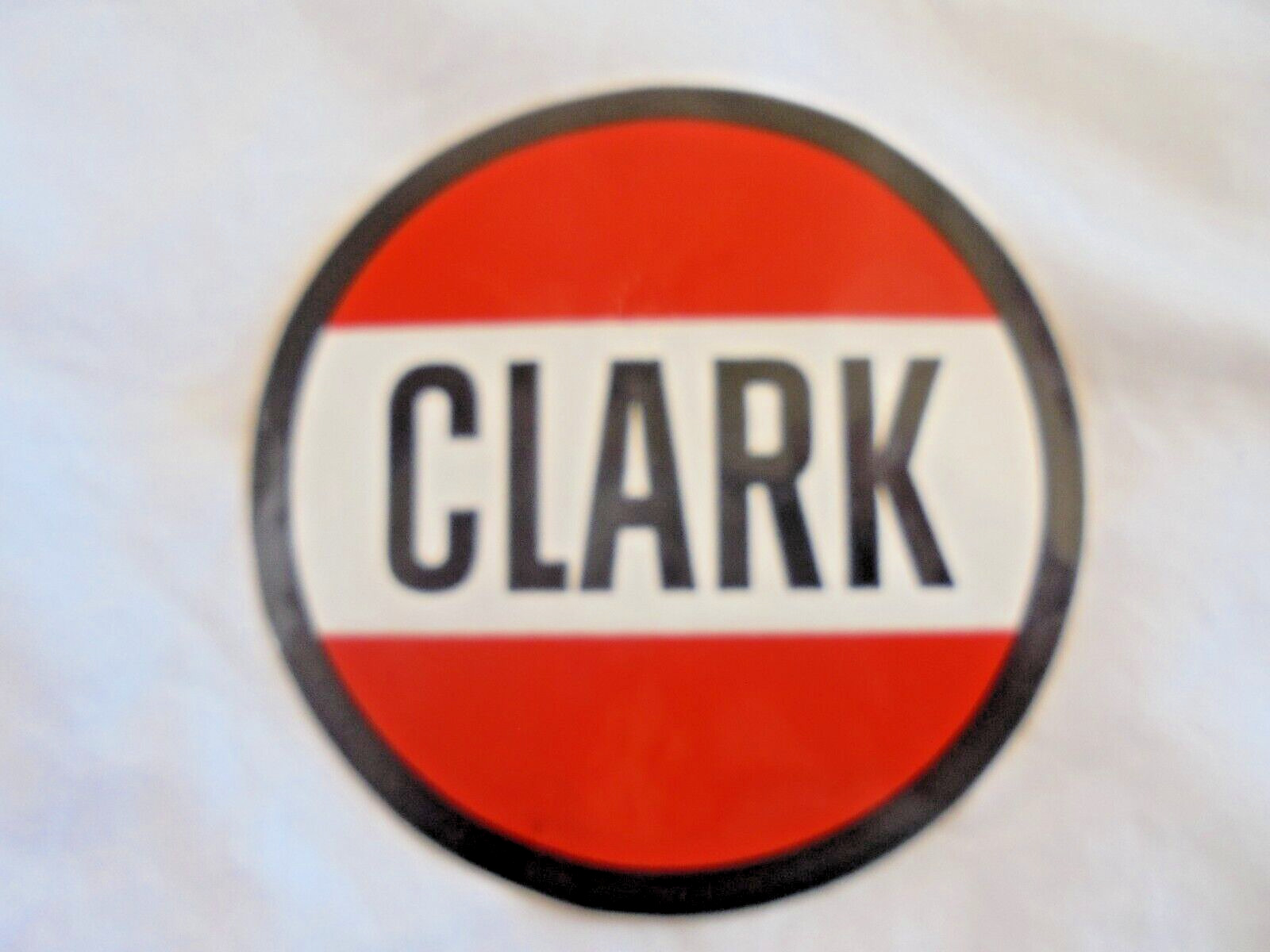 Vintage Clark Gas / Oil Service Station Unused Advertising Sticker