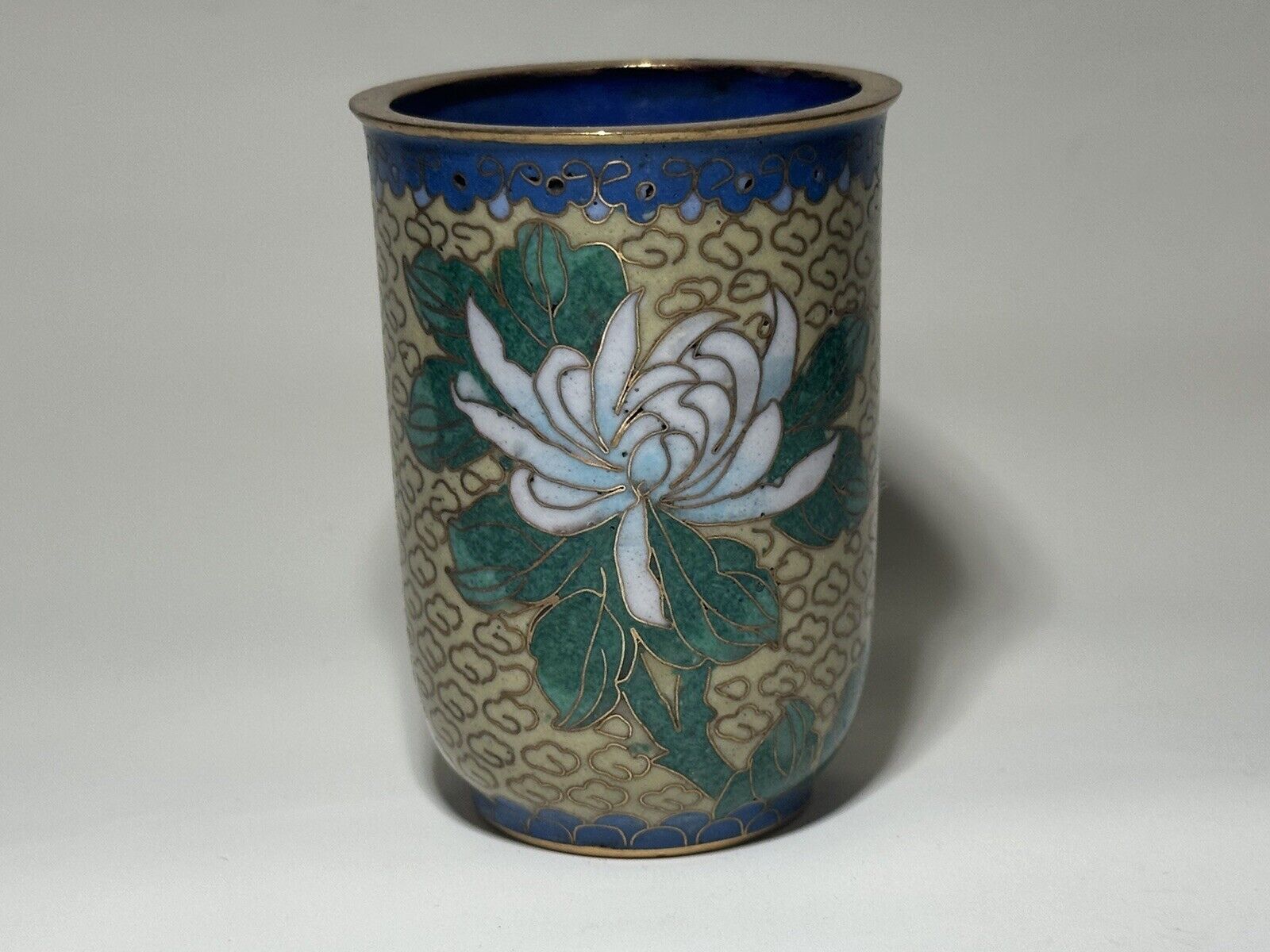 Vintage Floral Floral Vase Brush Pot