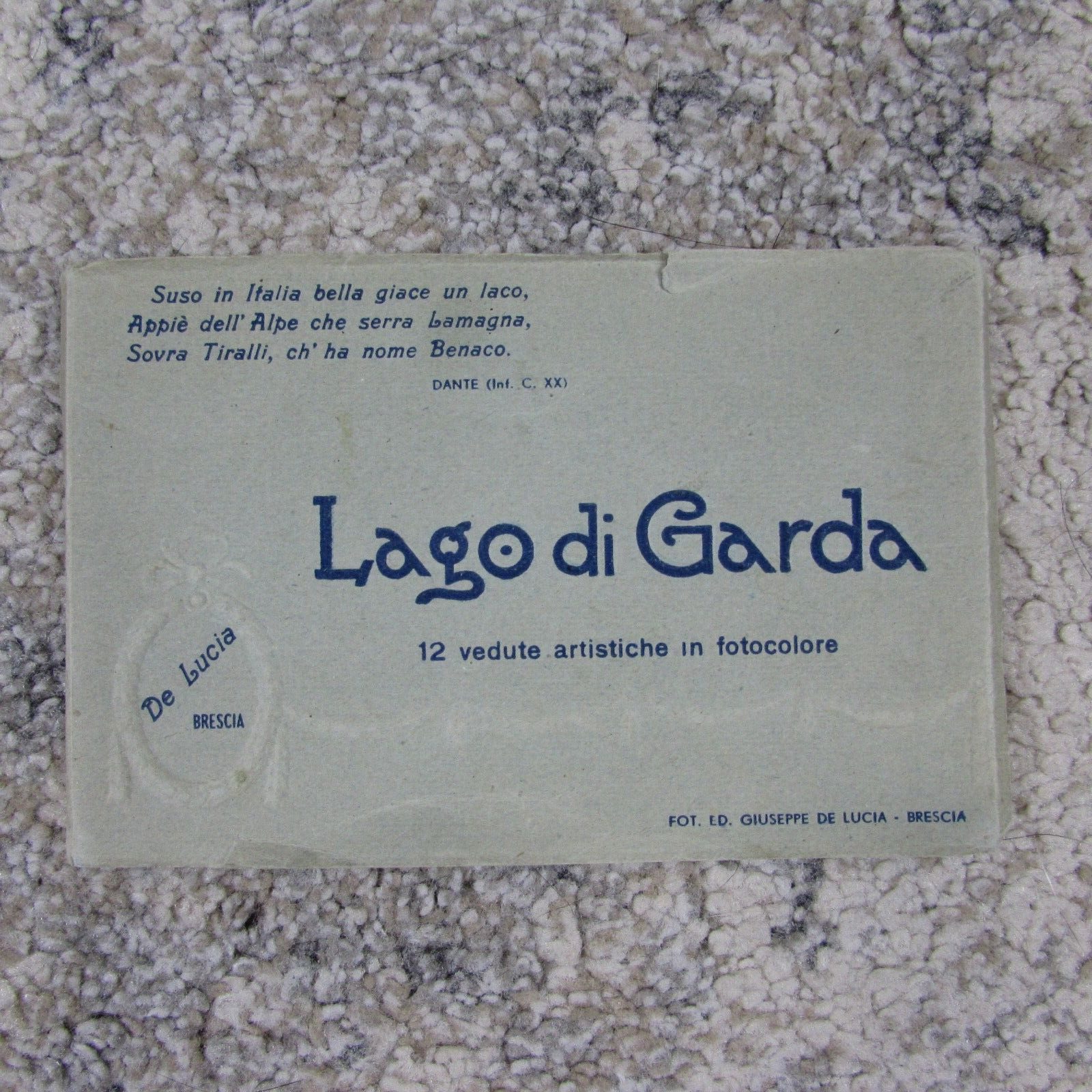 Vintage Lago di Garda Postcard Book Fold Out Souvenir Italy Landscapes