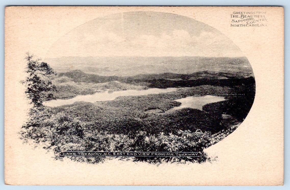 Pre-1907 LAKE TOXAWAY NORTH CAROLINA STONE & BARRINGER CO CHARLOTTE NC POSTCARD