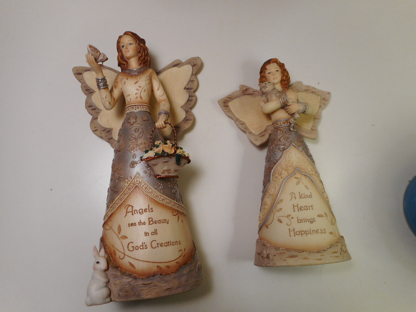 2007 Elements by Barbara McDonald, Pavilion Gift Co,two angels 82039 & 82042, EC