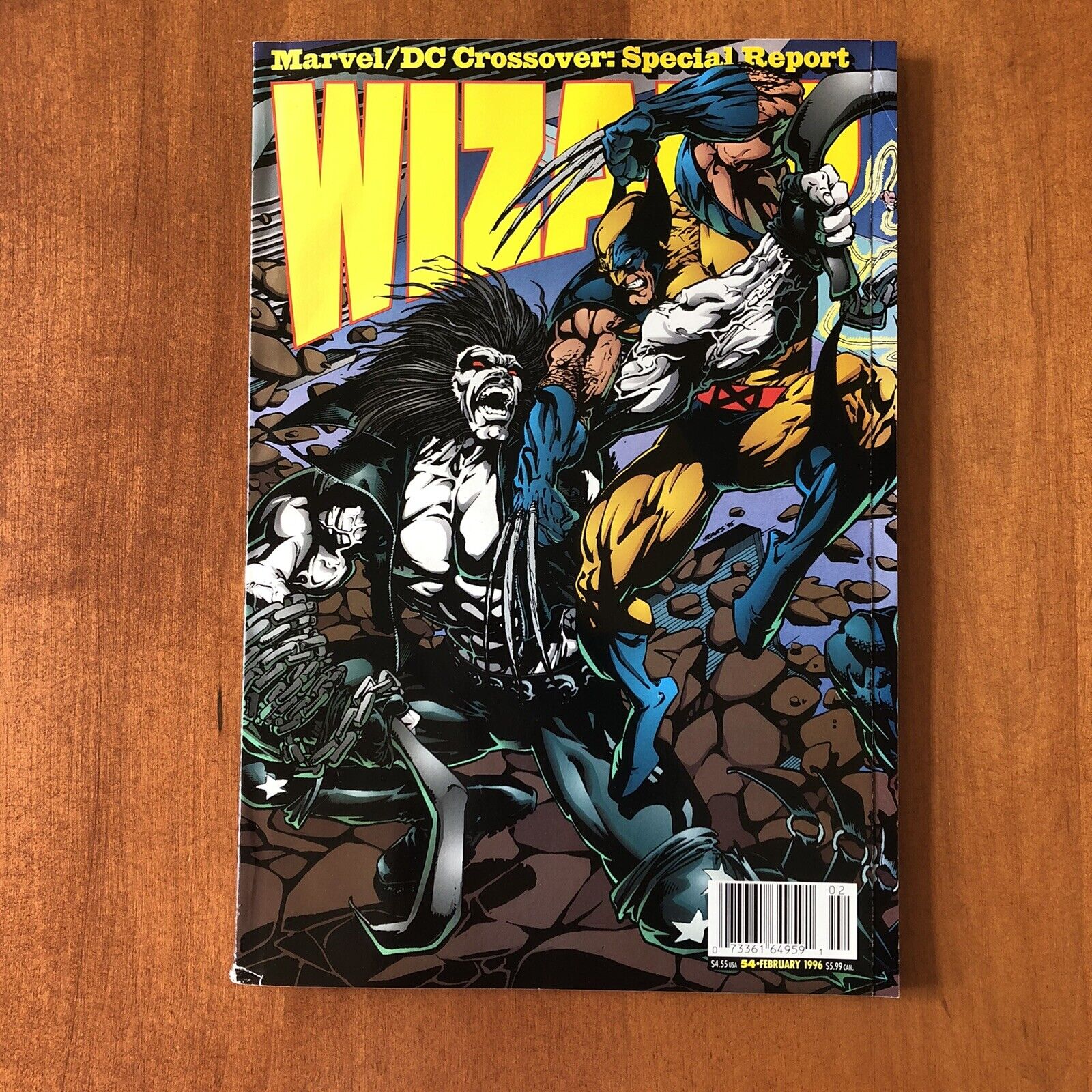 Wizard Comics Magazine #54, Lobo and Wolverine Cover February 1996