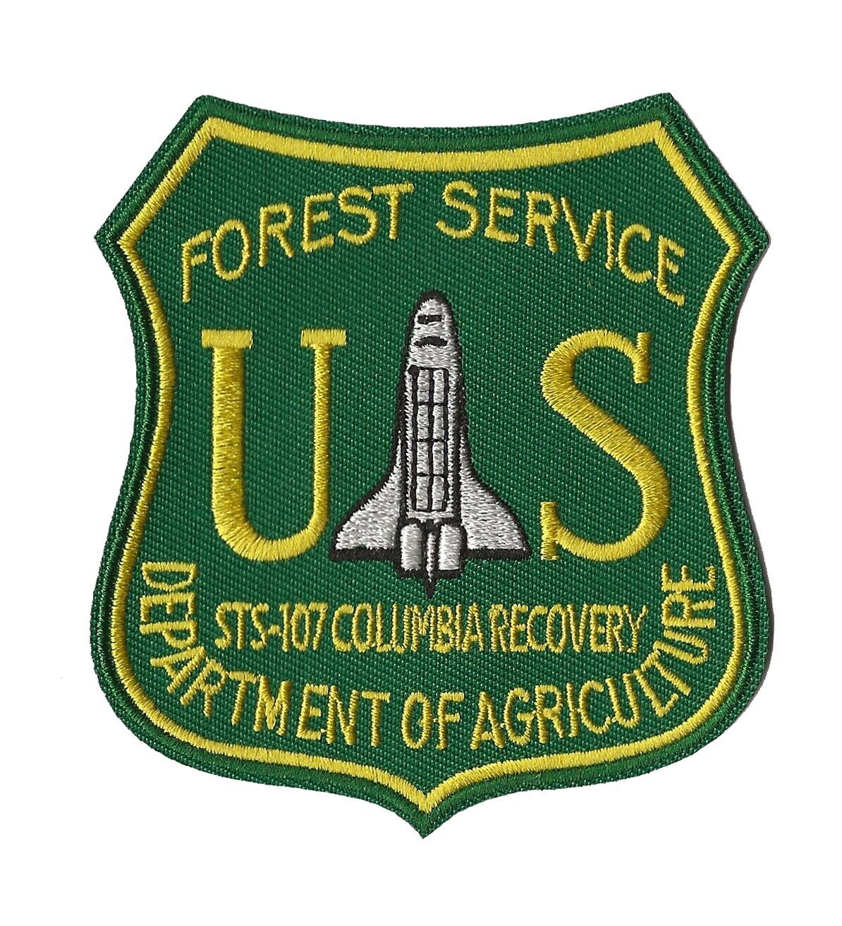 STS-107 NASA space shuttle Columbia US Forest Service recovery patch USFS