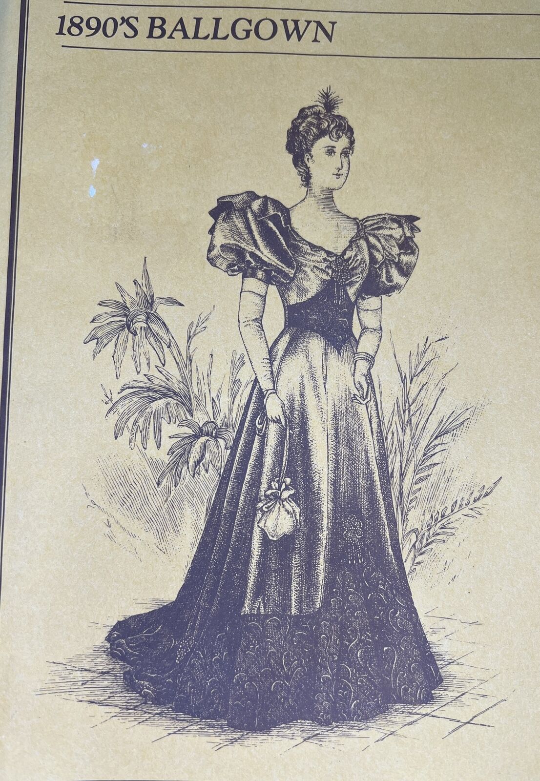 UNCUT Unique Patterns of Historical Fashion 1890s Ballgown Sizes 8-14 892