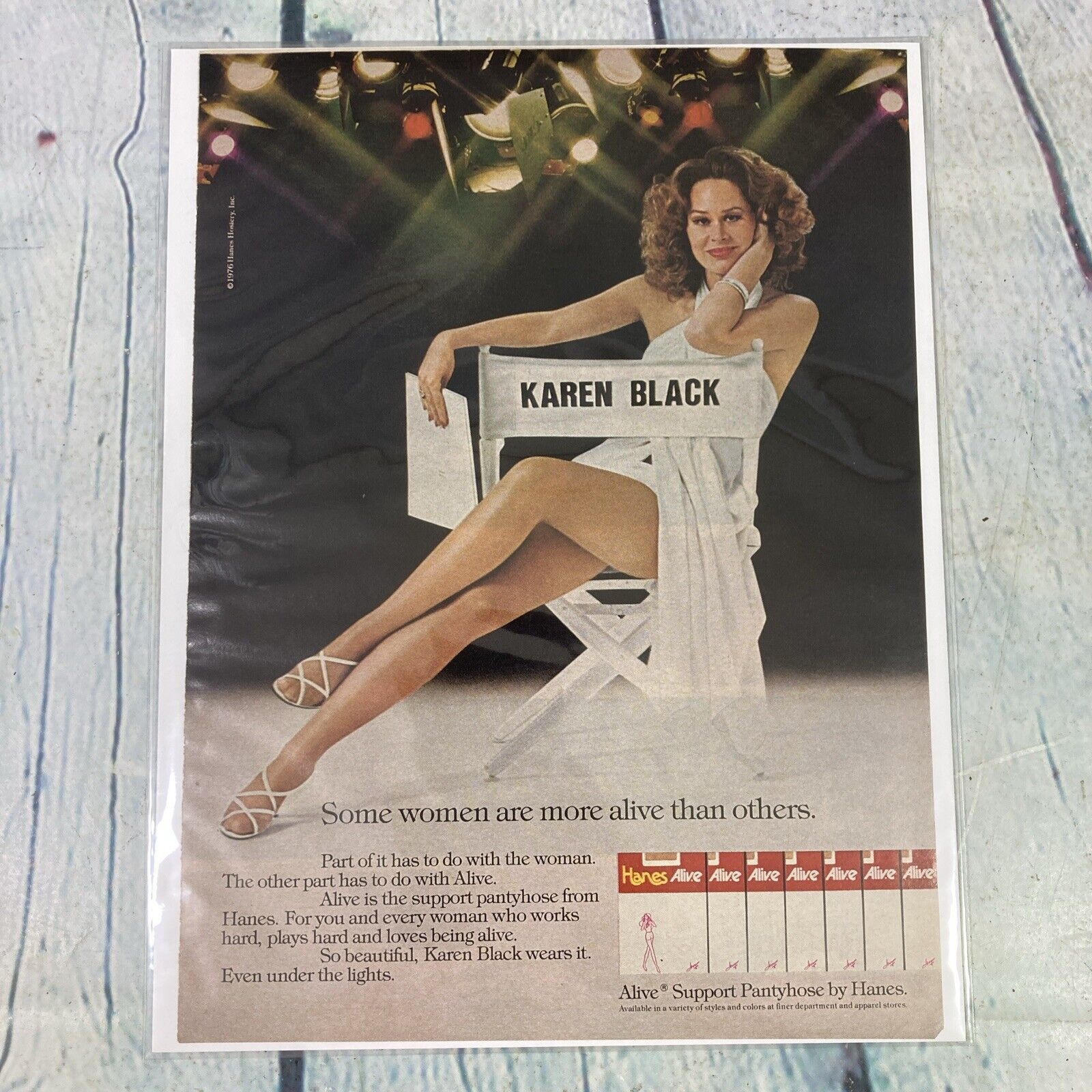 1976 Sexy Lady Hanes Pantyhose Legs Heels Vintage Print Ad/Poster Promo Art