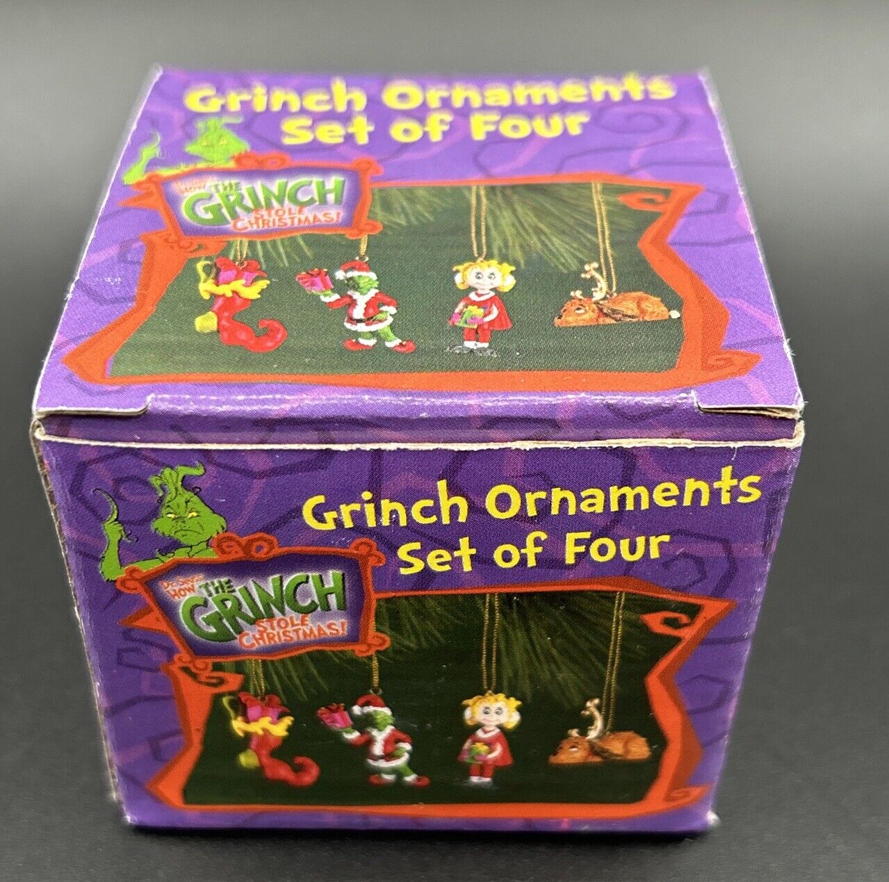 How The Grinch Stole Christmas Mini Ornaments In Original Box Set Of 4 New Box
