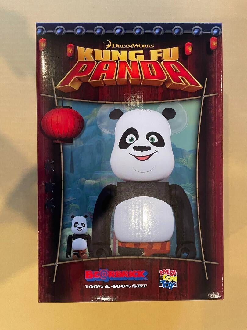 BE RBRICK Be@brick Kung Fu Panda  100％ & 400％ MEDICOM TOY  NEW