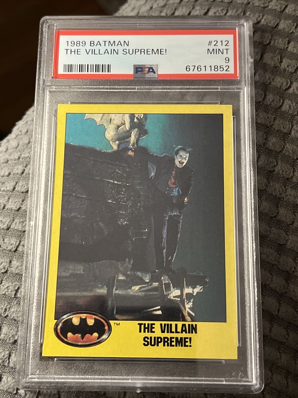 1989 Topps Batman Villian Supreme PSA 9 Jack Nicholson 