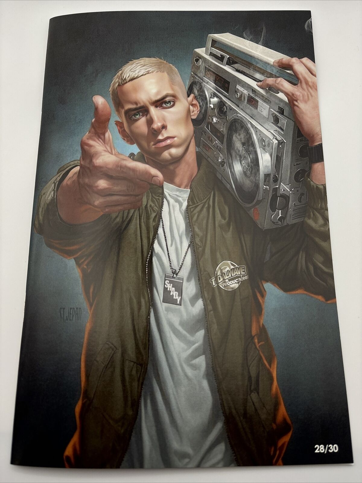 TIDAL WAVE Eminem #1 Virgin Variant St. Jepan 28/30 VHTF 🔥 IN HAND 🔥 Shady