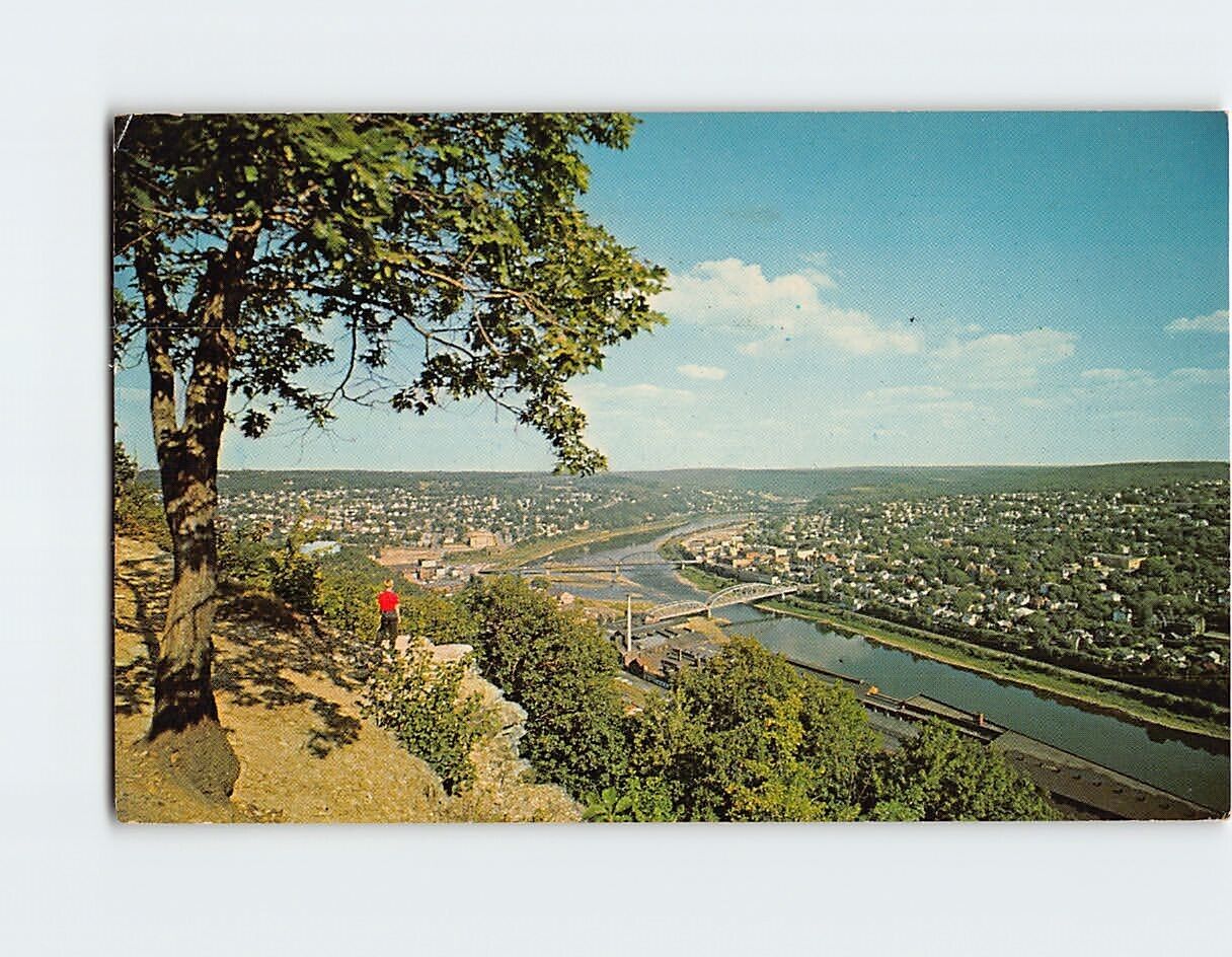 Postcard Hilltop View of Oil City Pennsylvania USA