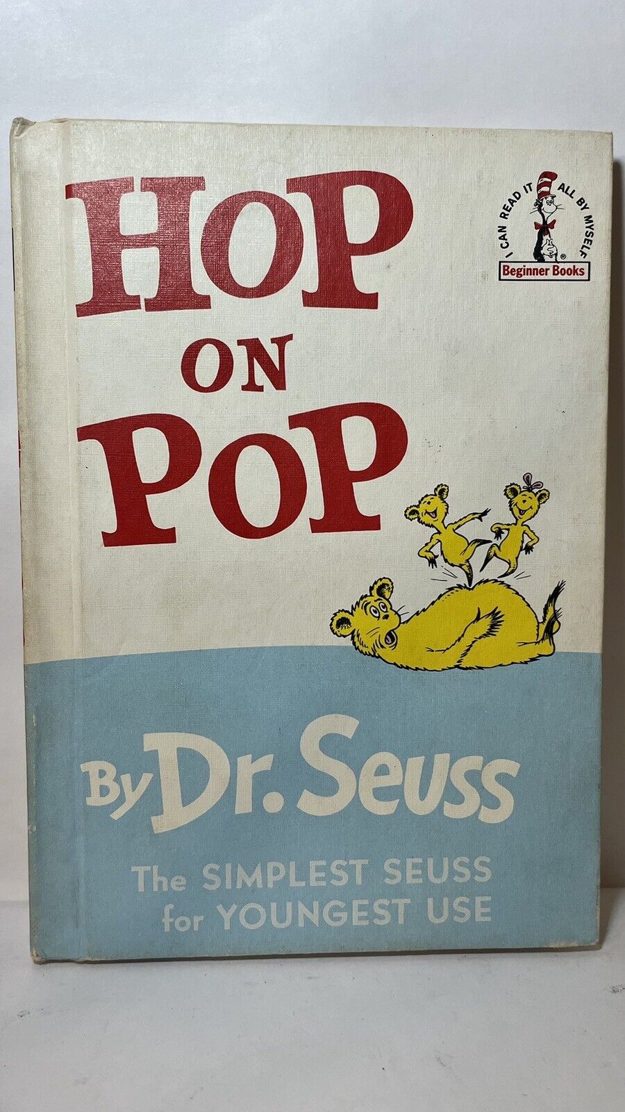 Vintage 1963 1st Print HOP ON POP by Dr. Seuss Beginner Book MNO Hard Cover