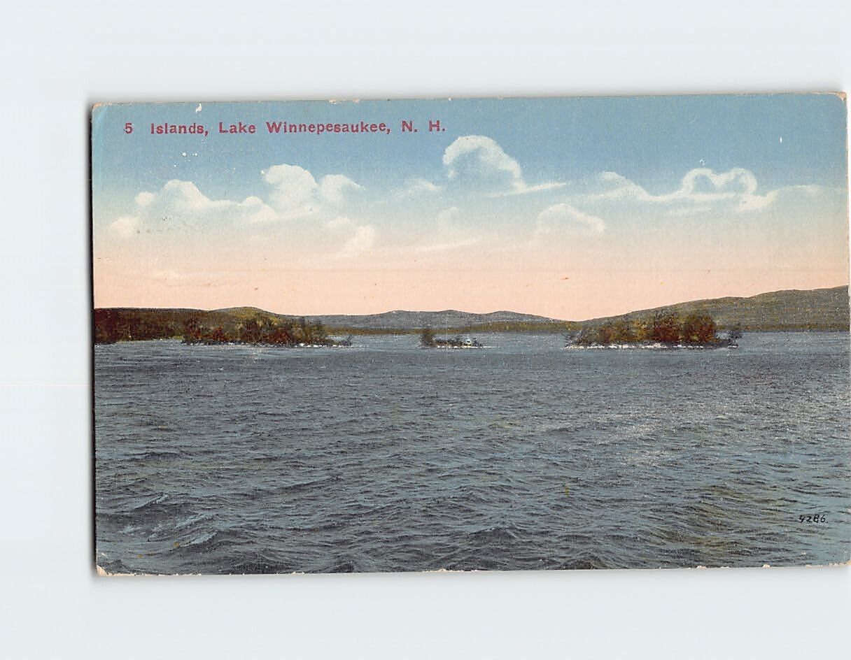 Postcard Islands Lake Winnipesaukee New Hampshire USA