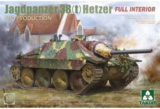 1/35 38 38 Type 38 Light Death Tank Hetzer Mid -Type W/Full Interior