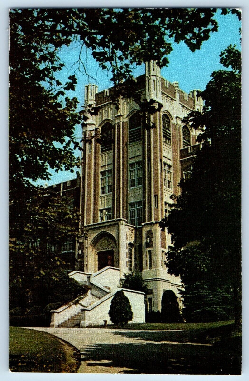Bronx New York Postcard Mount St. Michael Academy Exterior c1960 Vintage Antique
