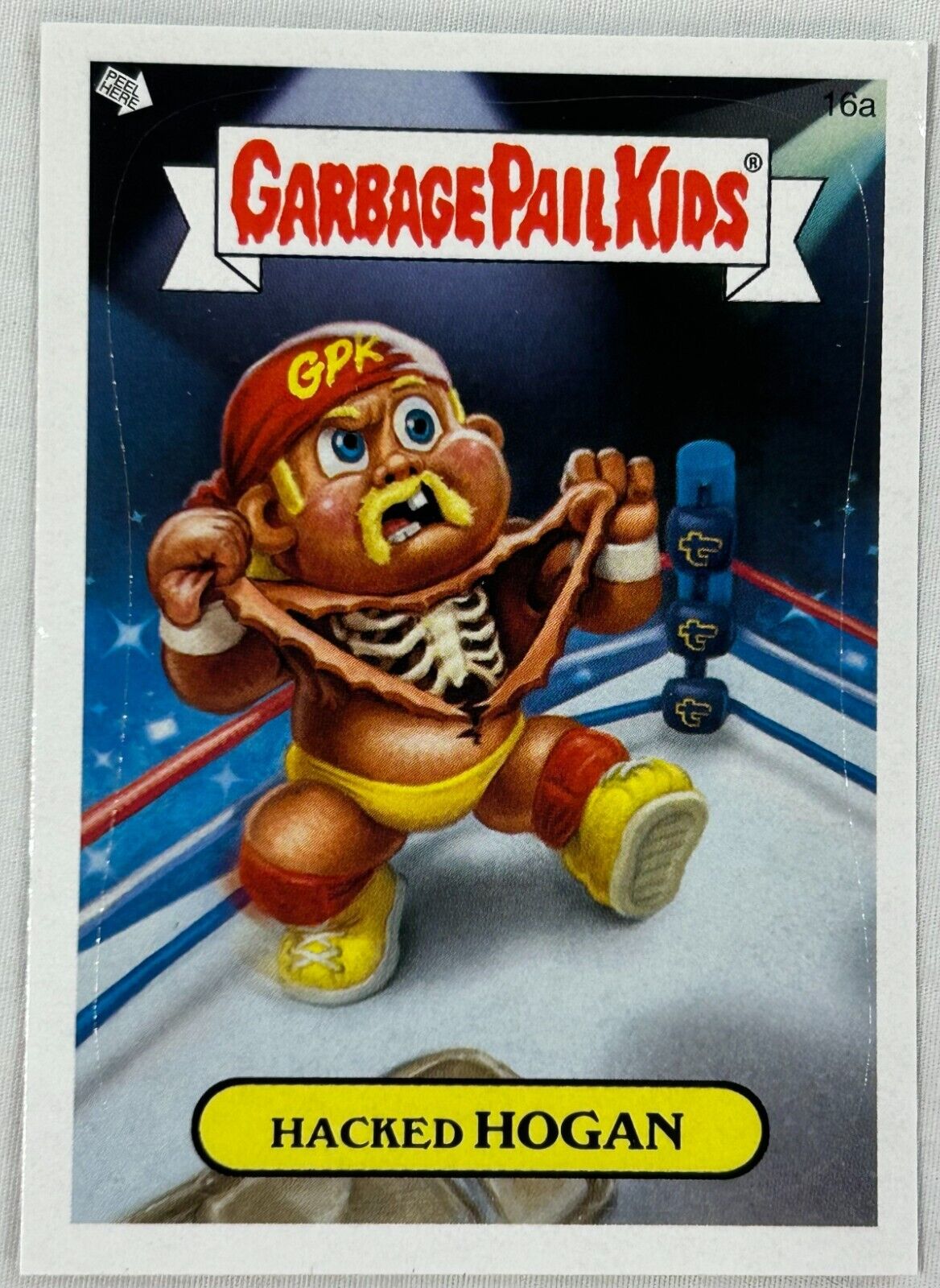 2007 Garbage Pail Kids All New Series 6 HACKED HOGAN 16a Card GPK Hulk Hogan