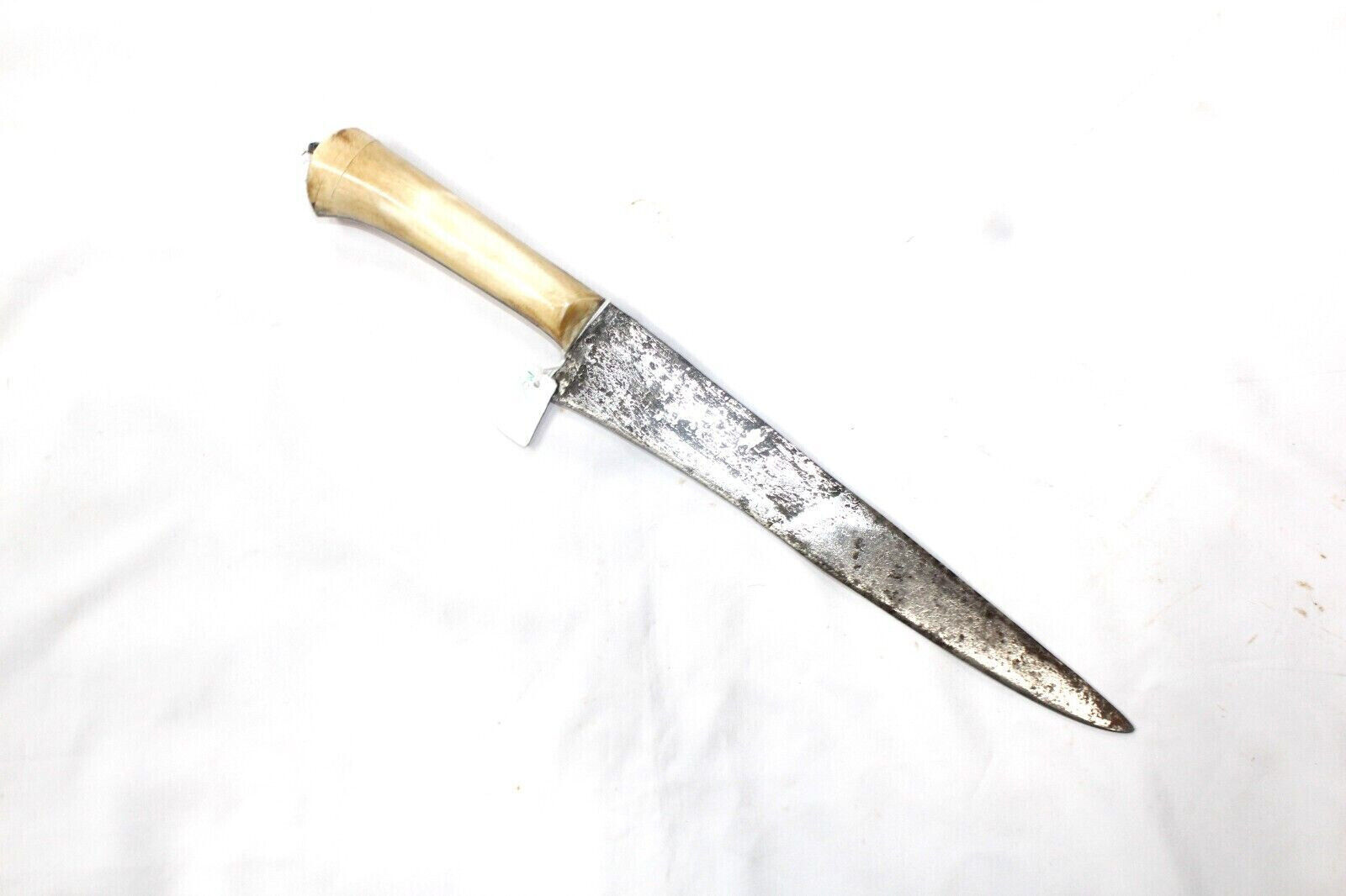 Antique Dagger Knife Pesh-kabz Hand Forged Steel blade Natural Bone Handle H771