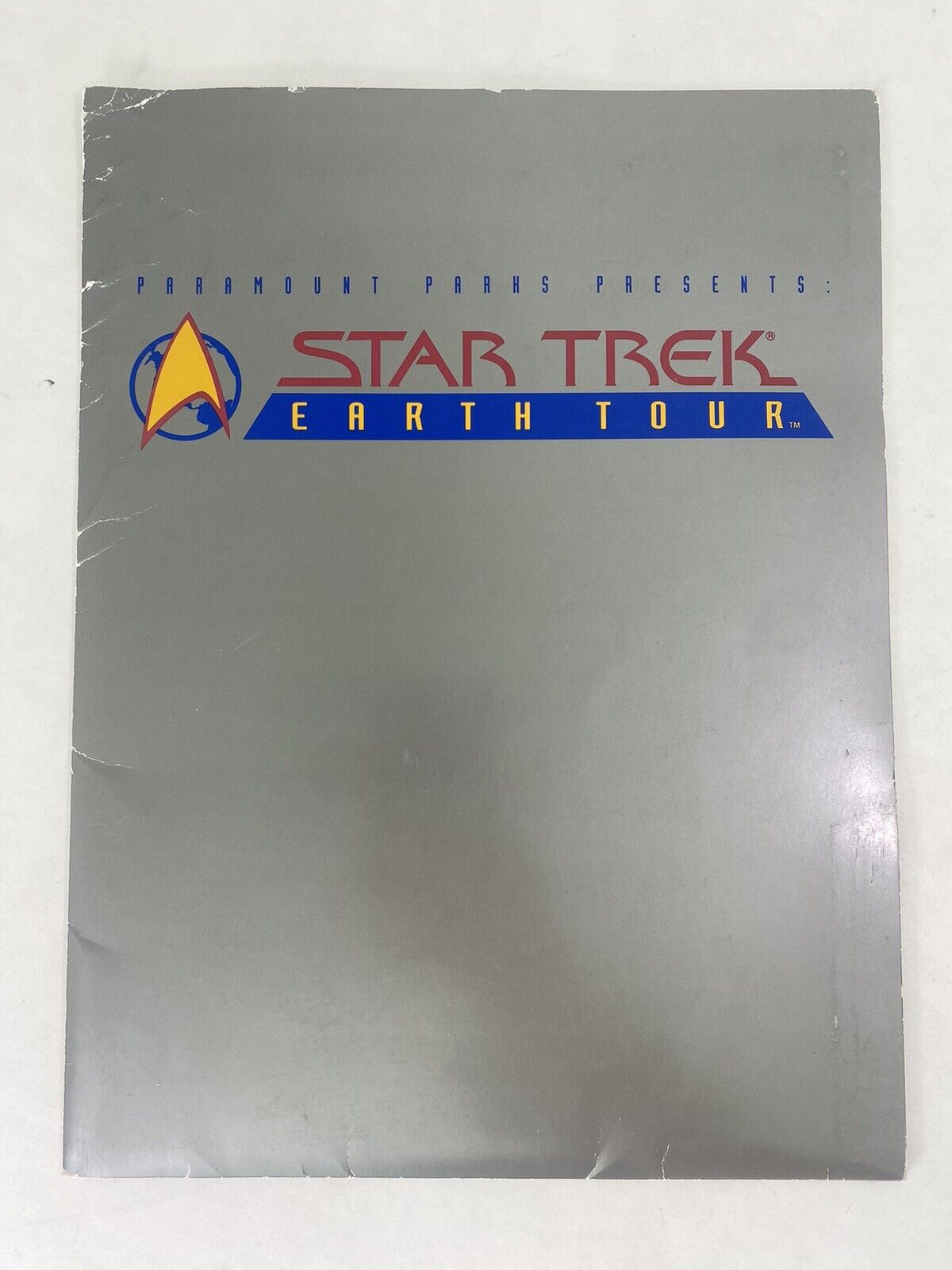 1993 Star Trek Eath Tour Program Folder With Photos MINT VINTAGE ORIGINAL