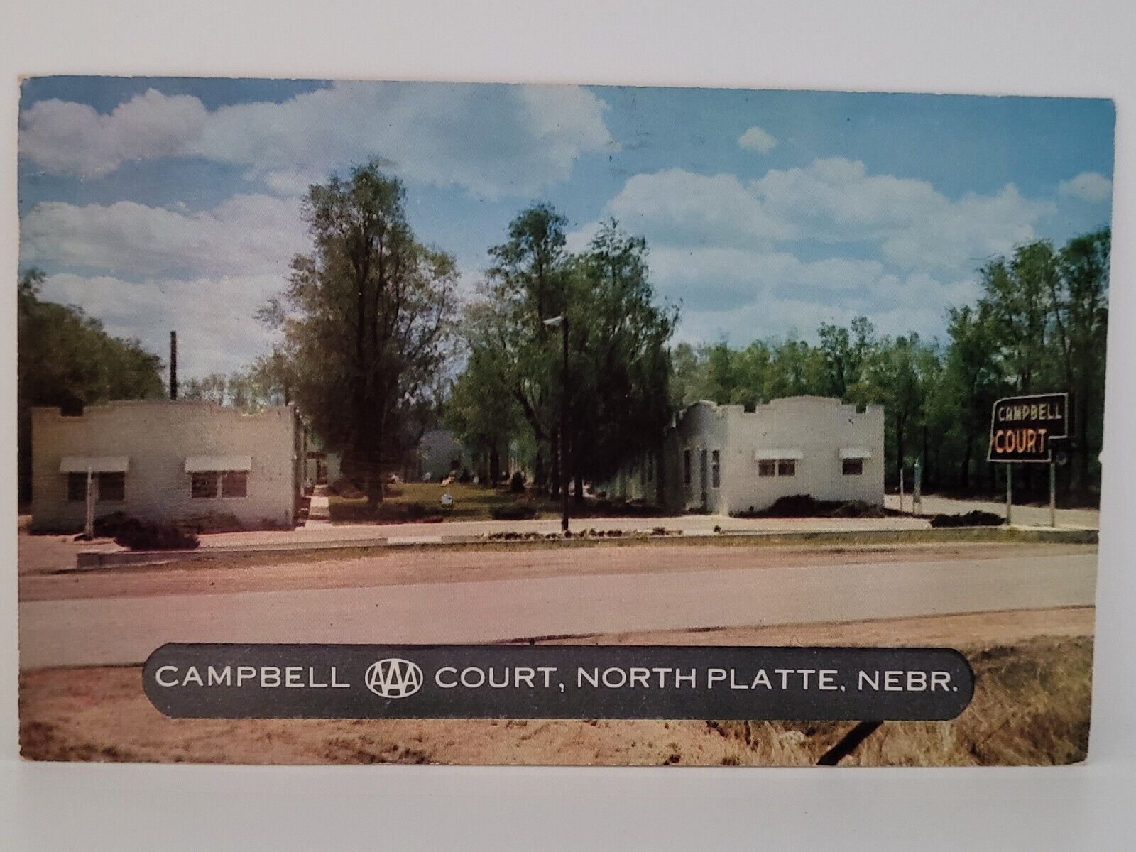 Postcard North Platte Nebraska Campbell Court