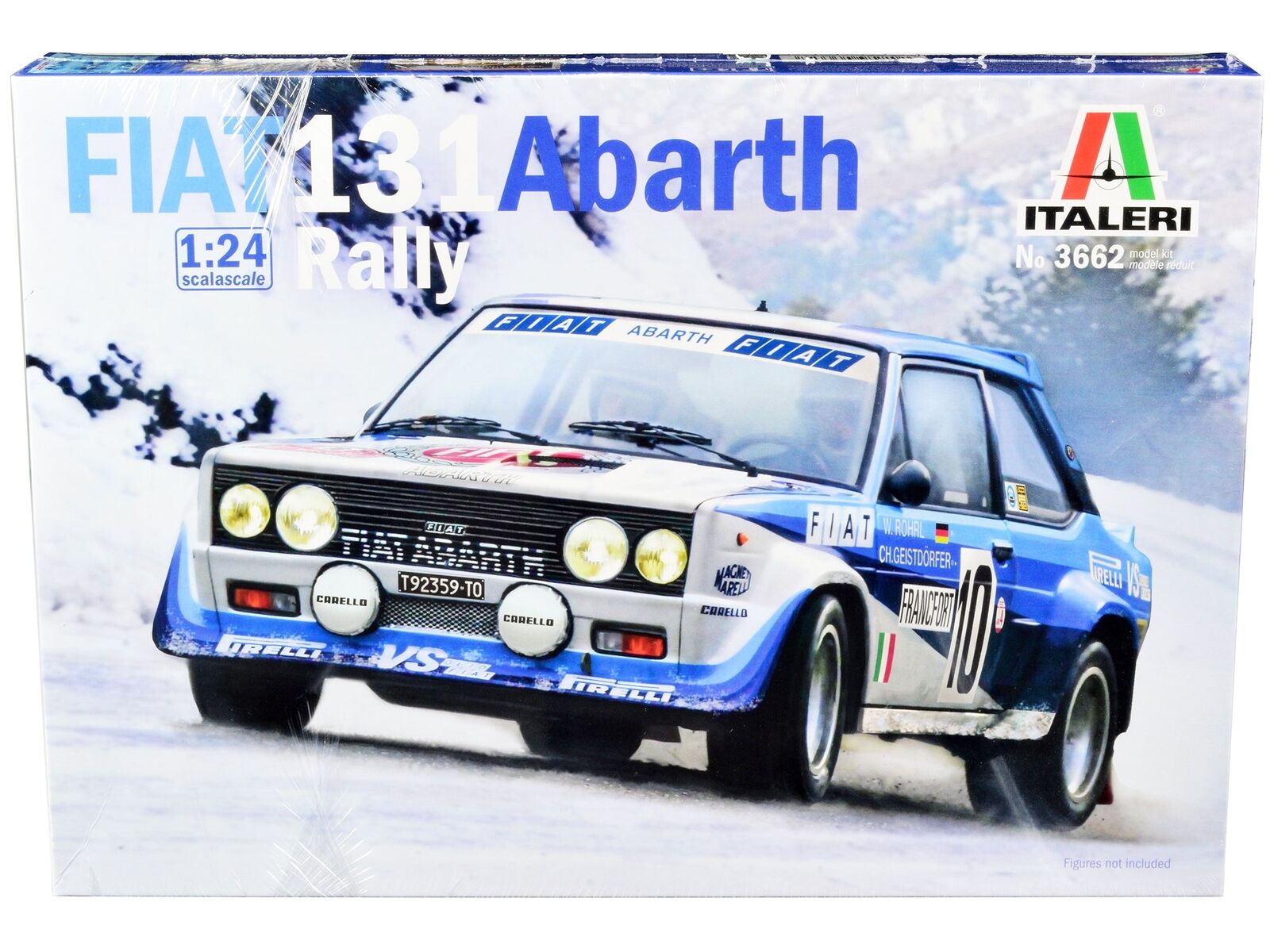 Skill Model Kit Fiat 131 Abarth Rally 10 Winner Montecarlo 1/24 Scale