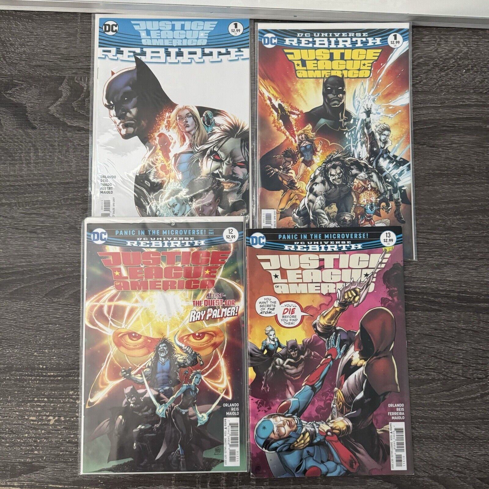 DC Comics Rebirth Justice League America Lot of Four 