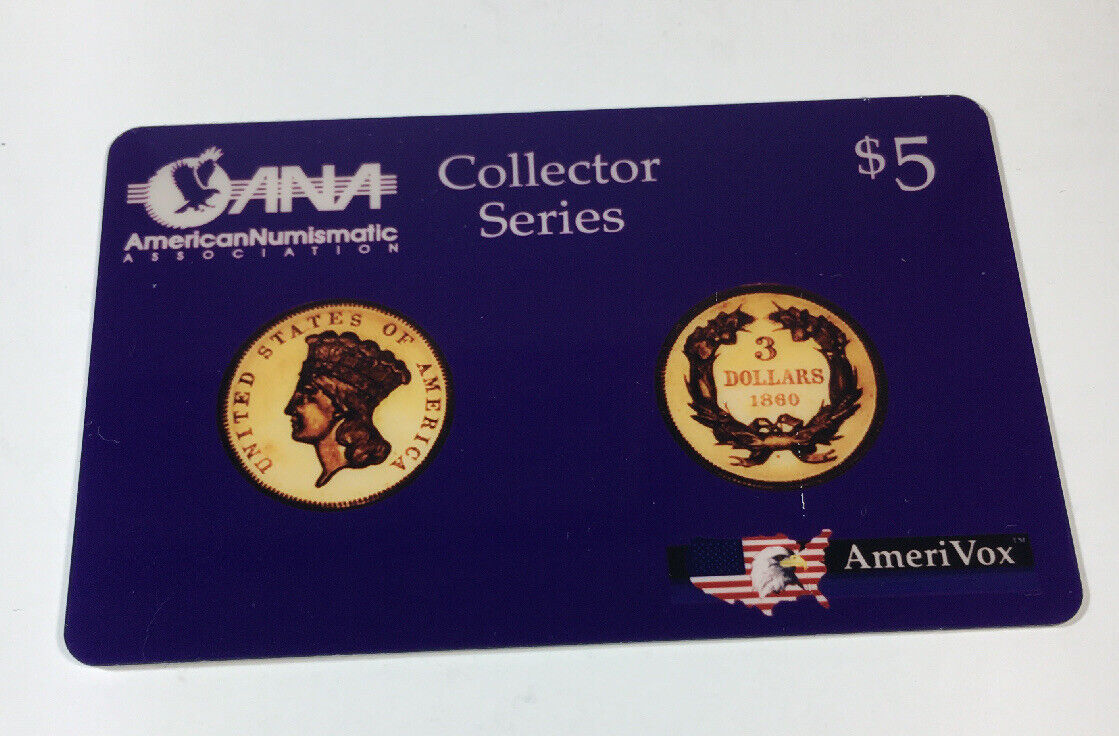 American Numismatic Association 1993 Collector Series Phone Card AmeriVox (7197)