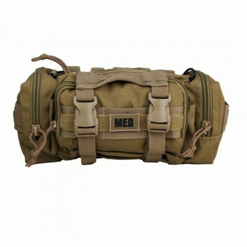 NEW Elite First Aid Tactical Deployment Medical MOLLE Pouch Carry Bag COYOTE TAN