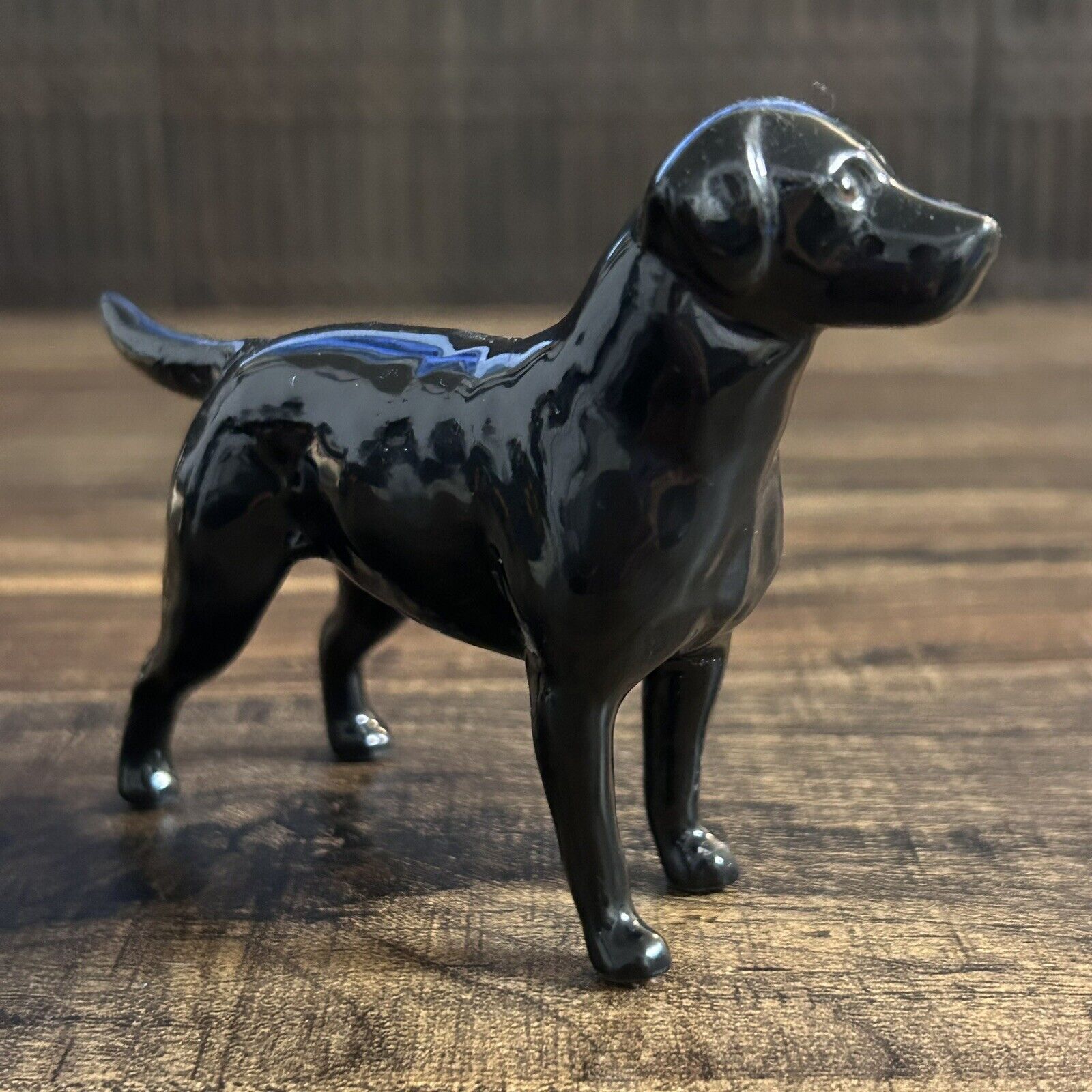 Vintage Beswick Black Labrador Dog Figurine England