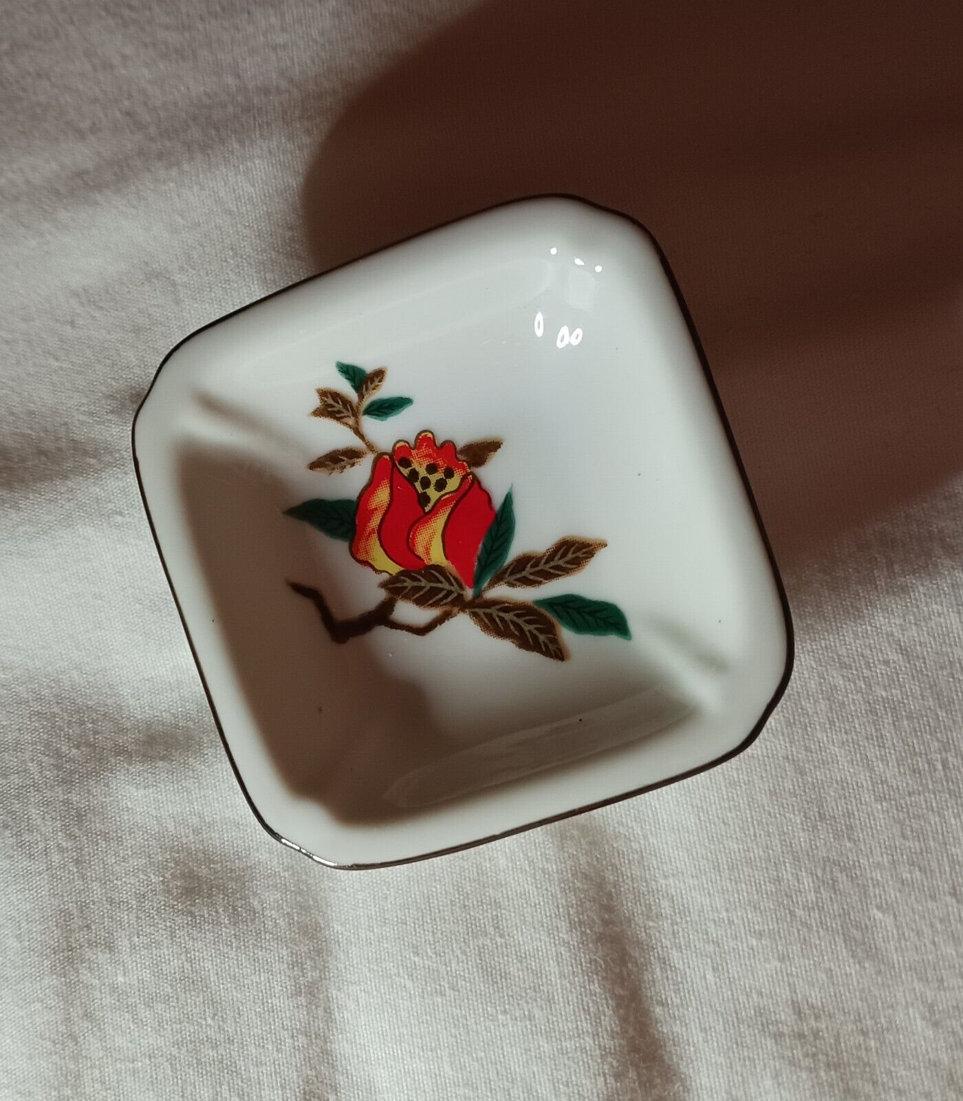 VTG 1982 Franklin Mint Collectible Oriental Asian Mini Plate Porcelain JAPAN