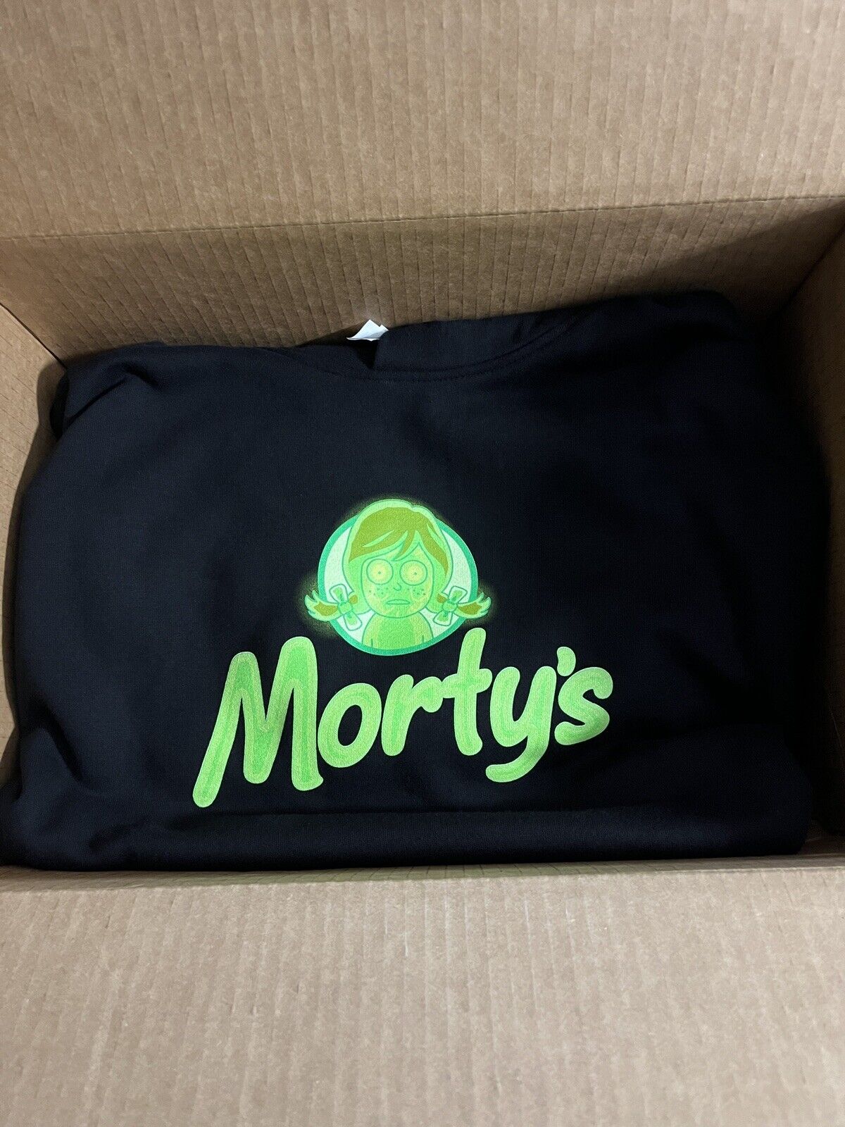 2022 Wendy\'s and Uber Eats Rick And Morty Exclusive Large Hoodie
