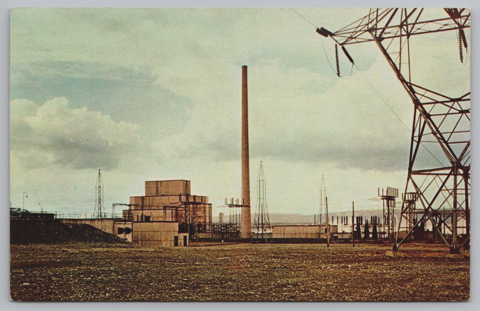 Hanford Atomic Plant Richland WA Production Reactors c1960s Vintage Postcard A8