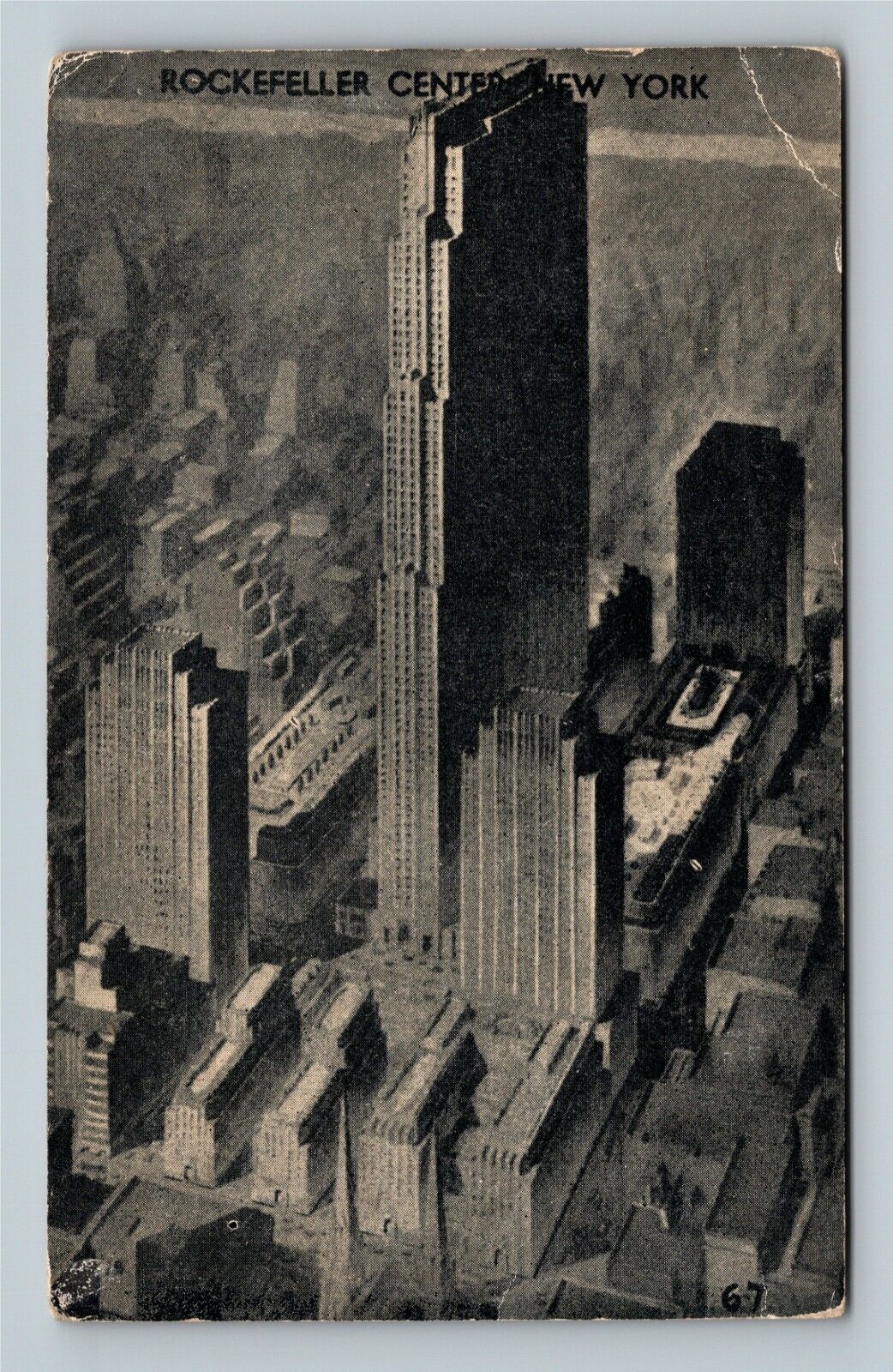 New York City NY, Rockefeller Center, New York c1934 Vintage Postcard
