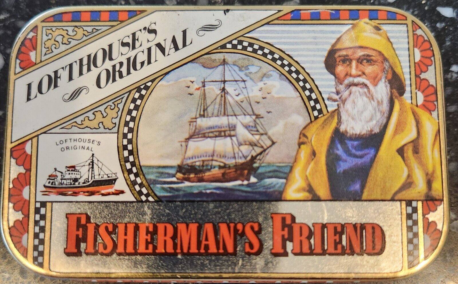 Vintage Lofthouse\'s Original Fisherman\'s Friend Tin