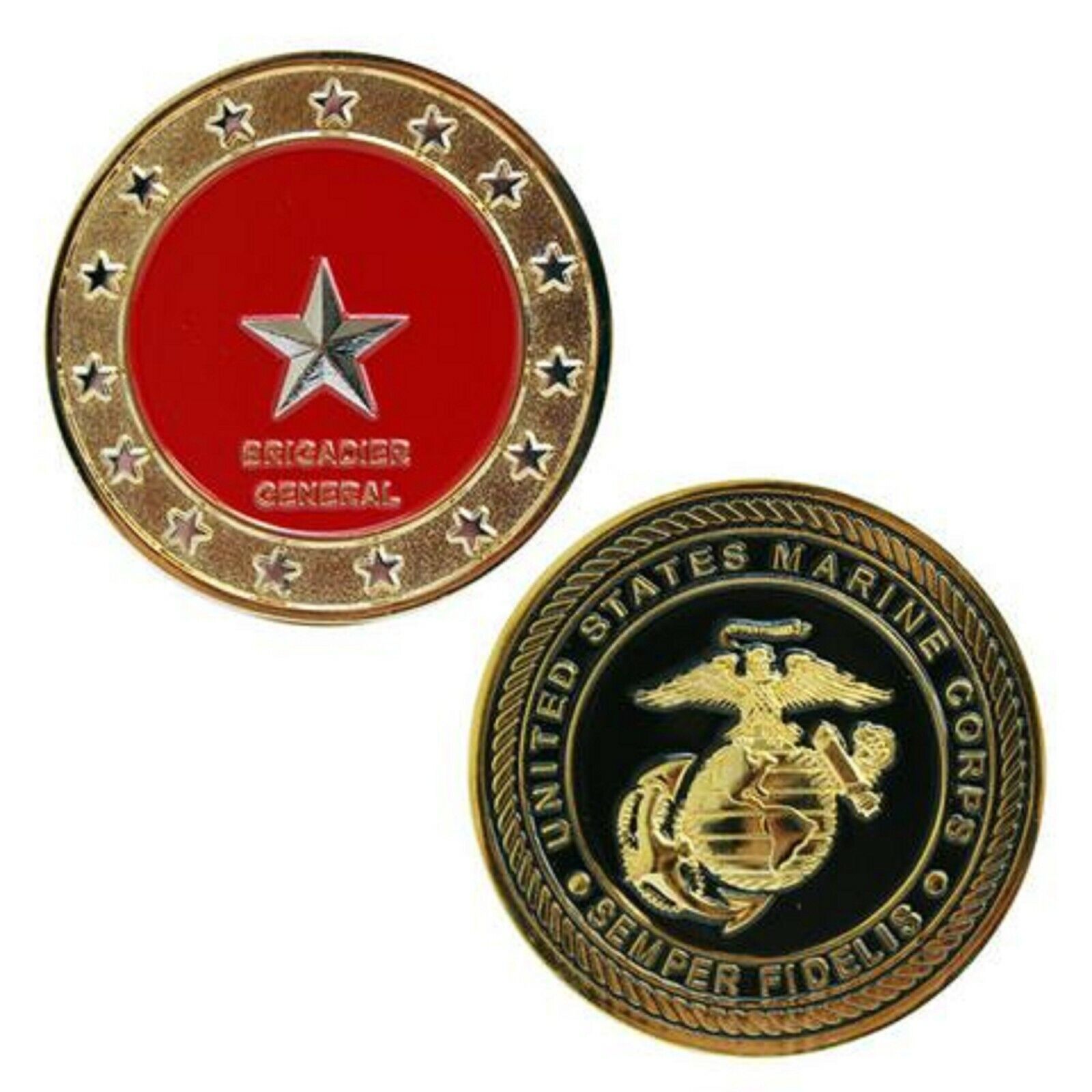 USMC MARINE CORPS BRIGADIER GENERAL  1 ONE STAR 1.75\