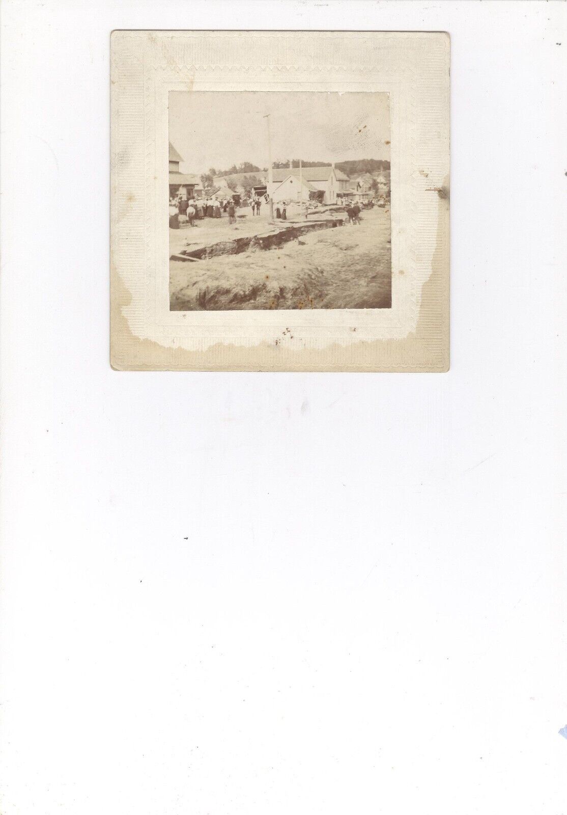 1900 Flood Grand Rapids city Reservoir Original Photo