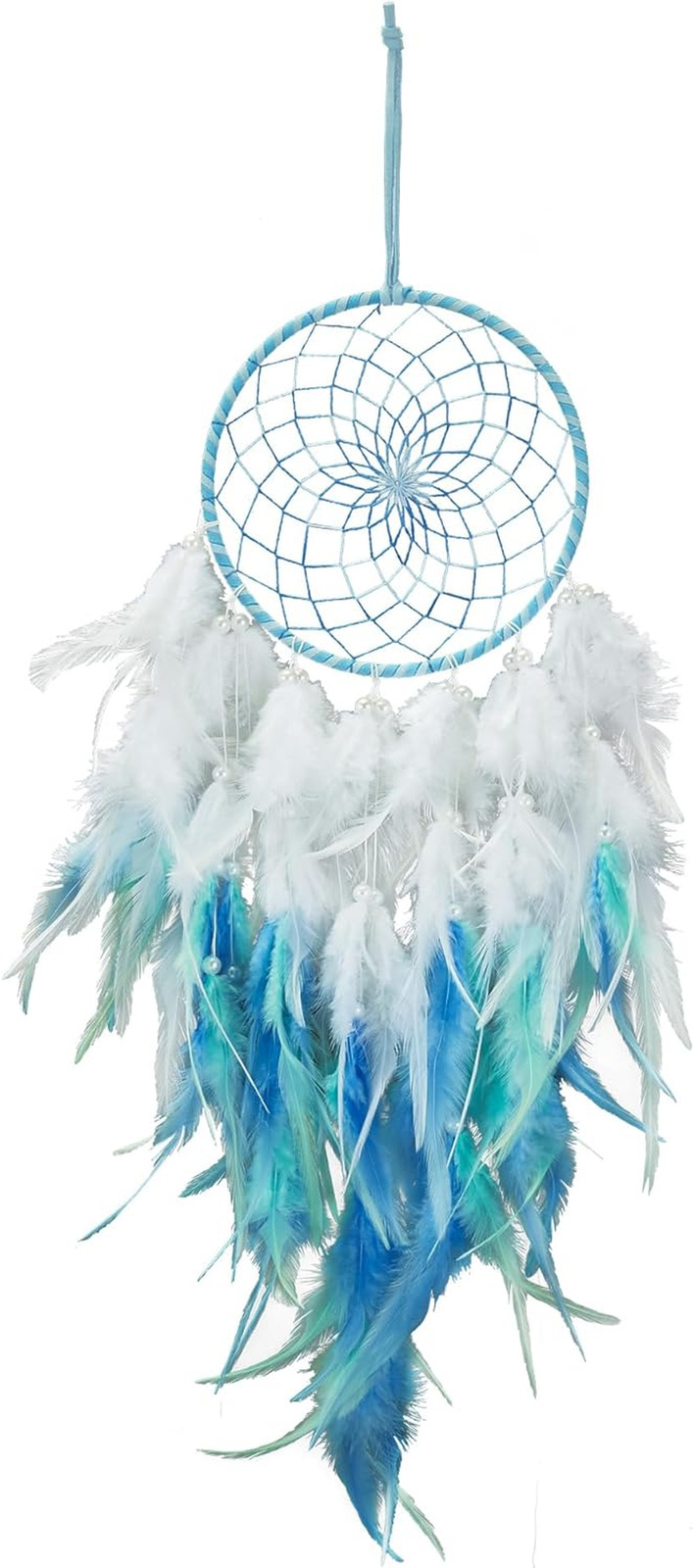 Colorful Dream Catcher, Handmade Feather Dreamcatcher Indian Circle Net for Kids