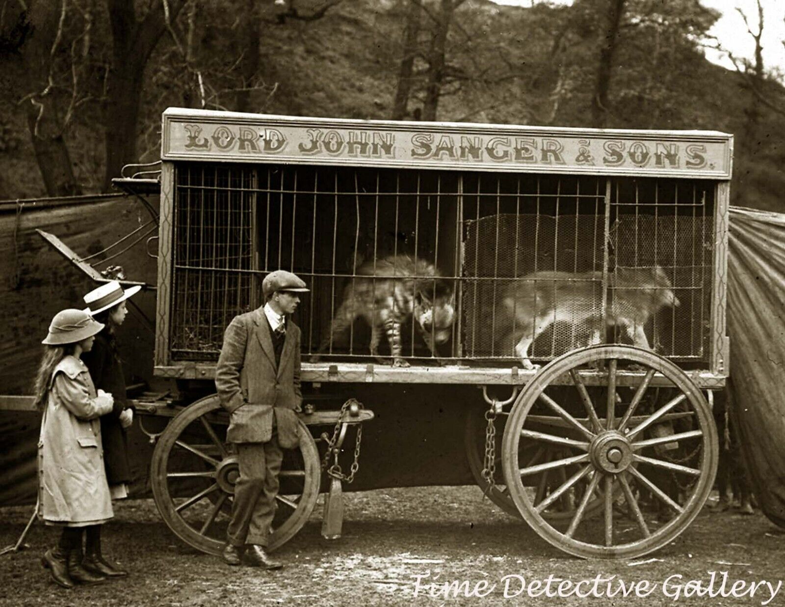 A Vintage Circus Wagon - Historic Photo Print