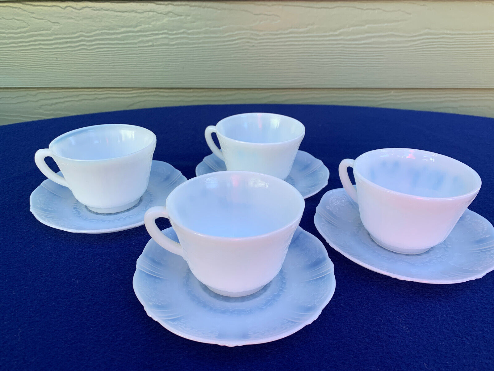 MacBeth Evans American Sweetheart 4 monax cup and saucer sets