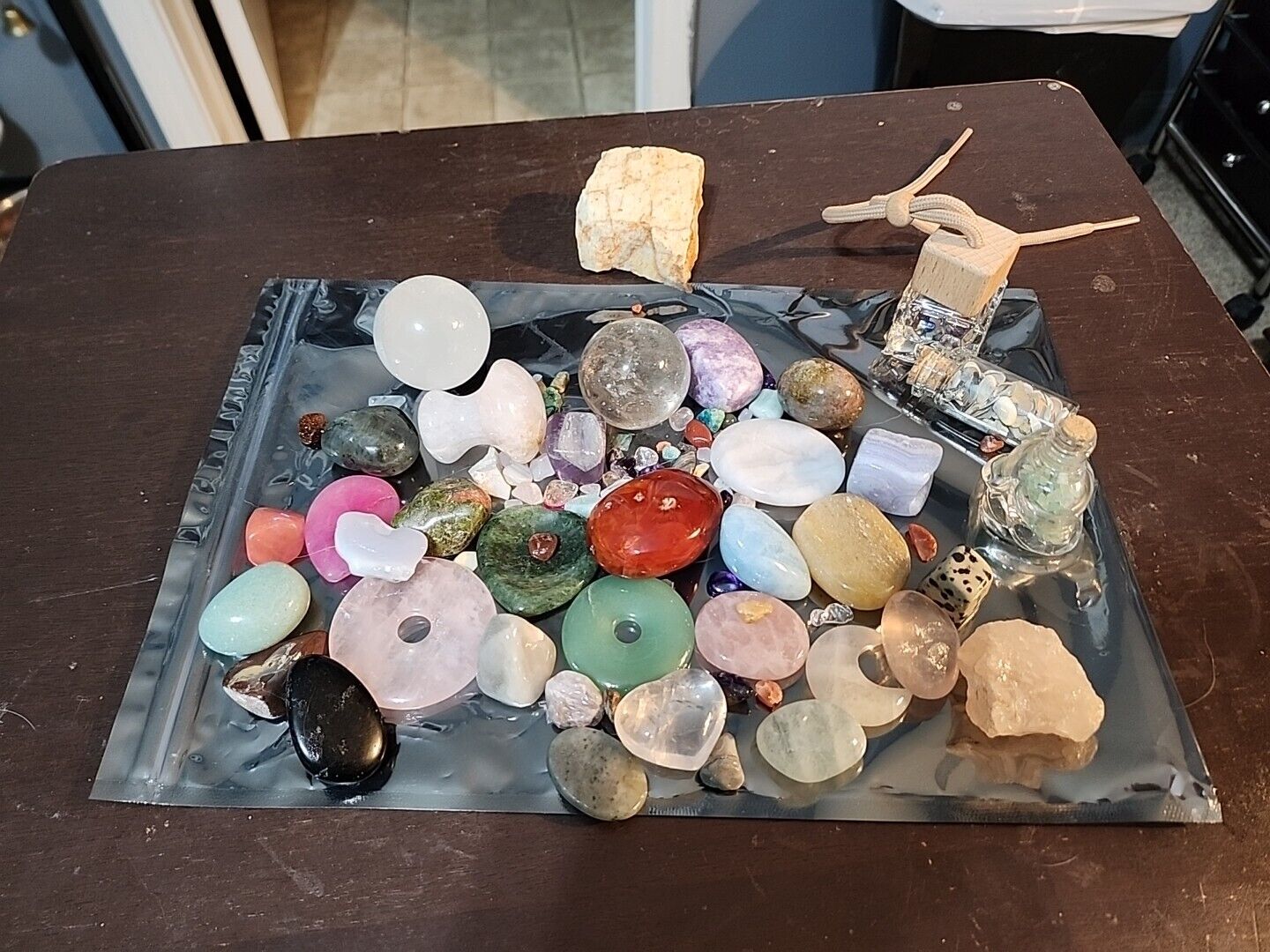 36 Polished Rock Crystals Lot Sold As One Lot