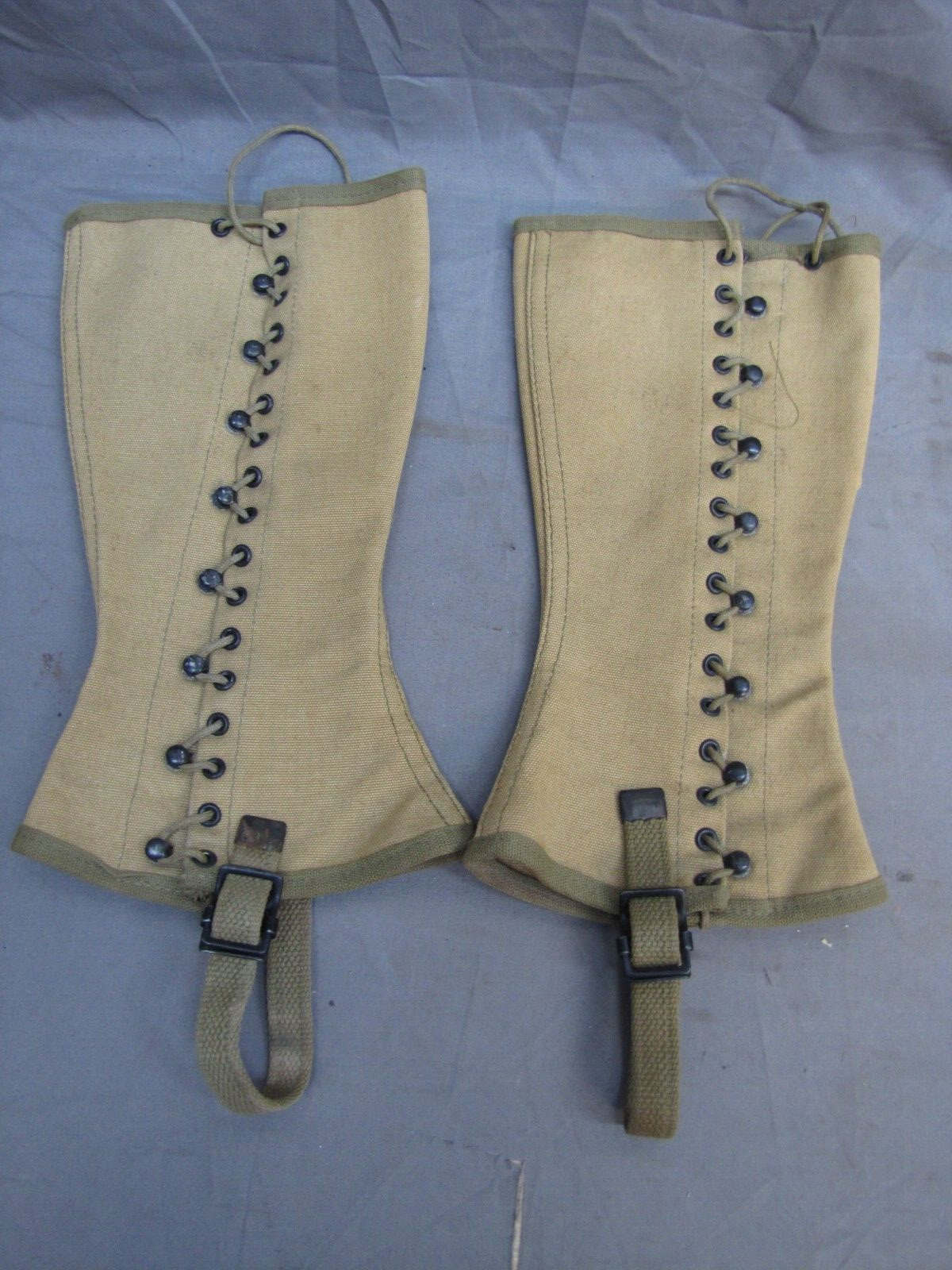 Pair Of WWI WWII US Military Army Leggings Gaiters #1