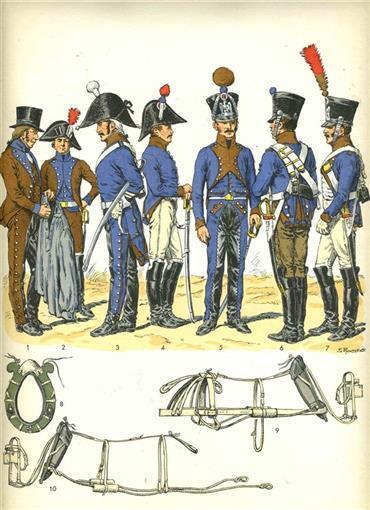 L'Armee Francaise Train Des Equipages 1807-1815 Planche No 90  Uniforms Armament