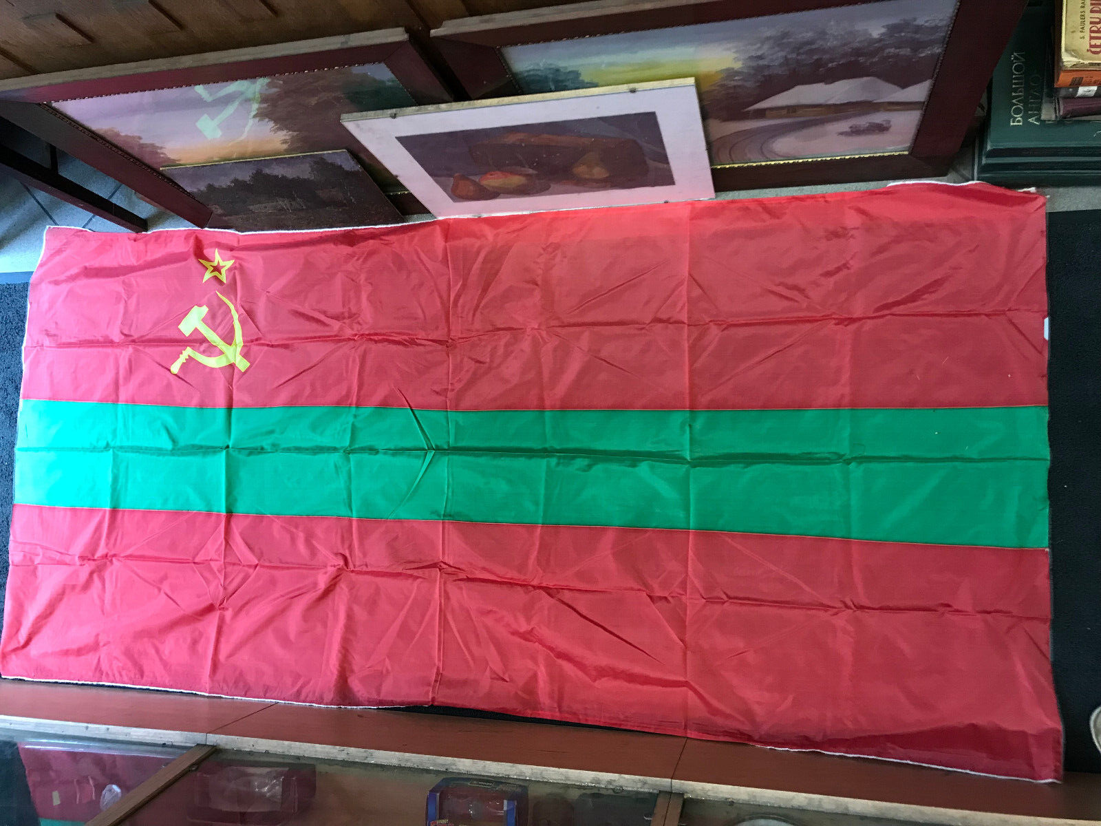 FLAG MOLDAVIA SSR  SOVIET ERA . UNUSED  