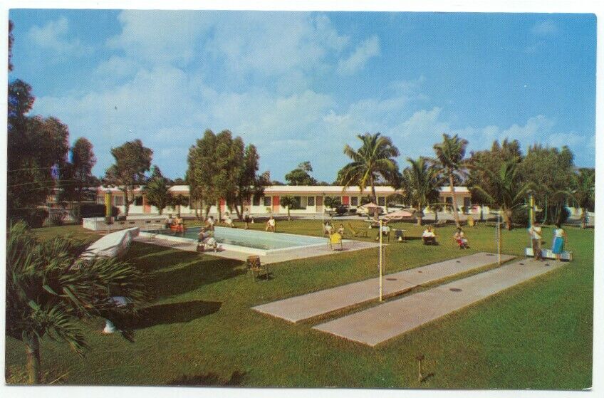 Ft. Fort Lauderdale FL Coral Plaza Motel Postcard Florida