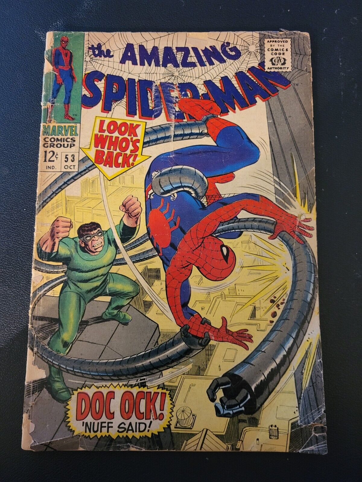 Amazing Spider-Man #53 Doctor Octopus Peter & Gwen Stacy's 1st Date 1967 Rough