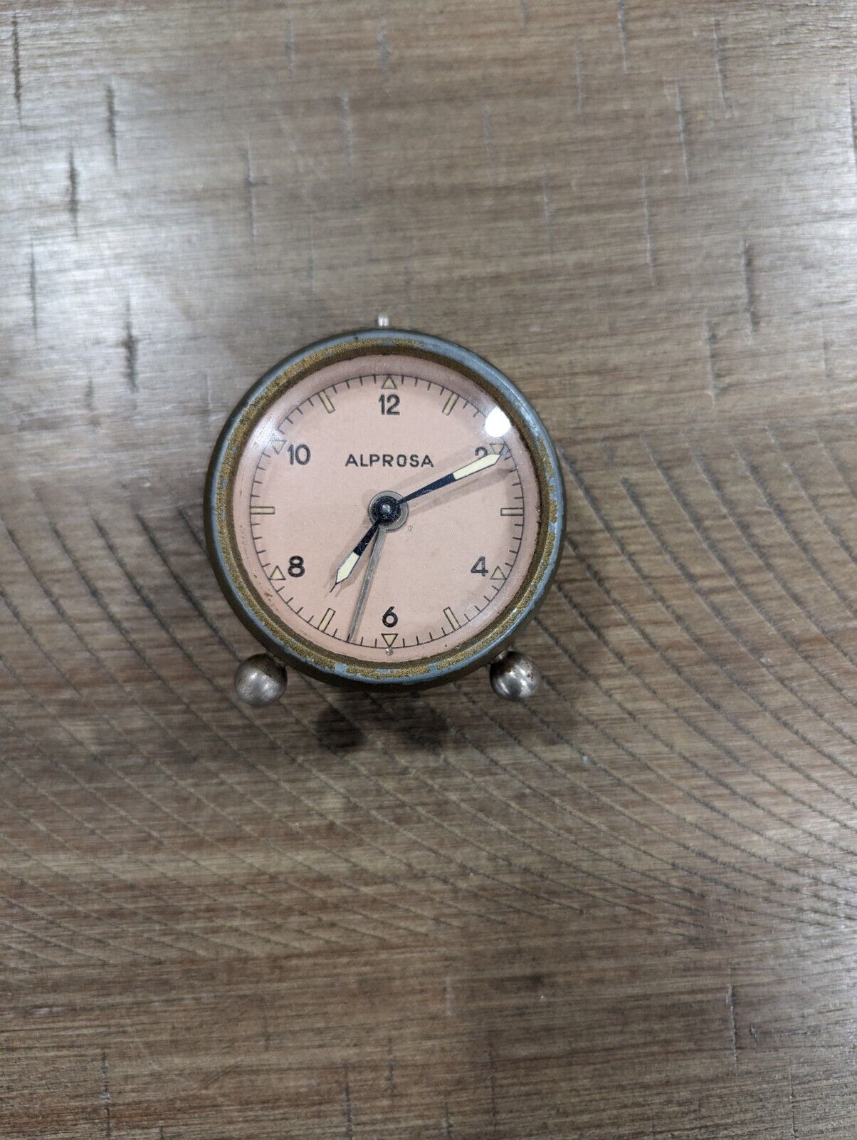 Vintage Small Alprosa Alarm Clock For Parts